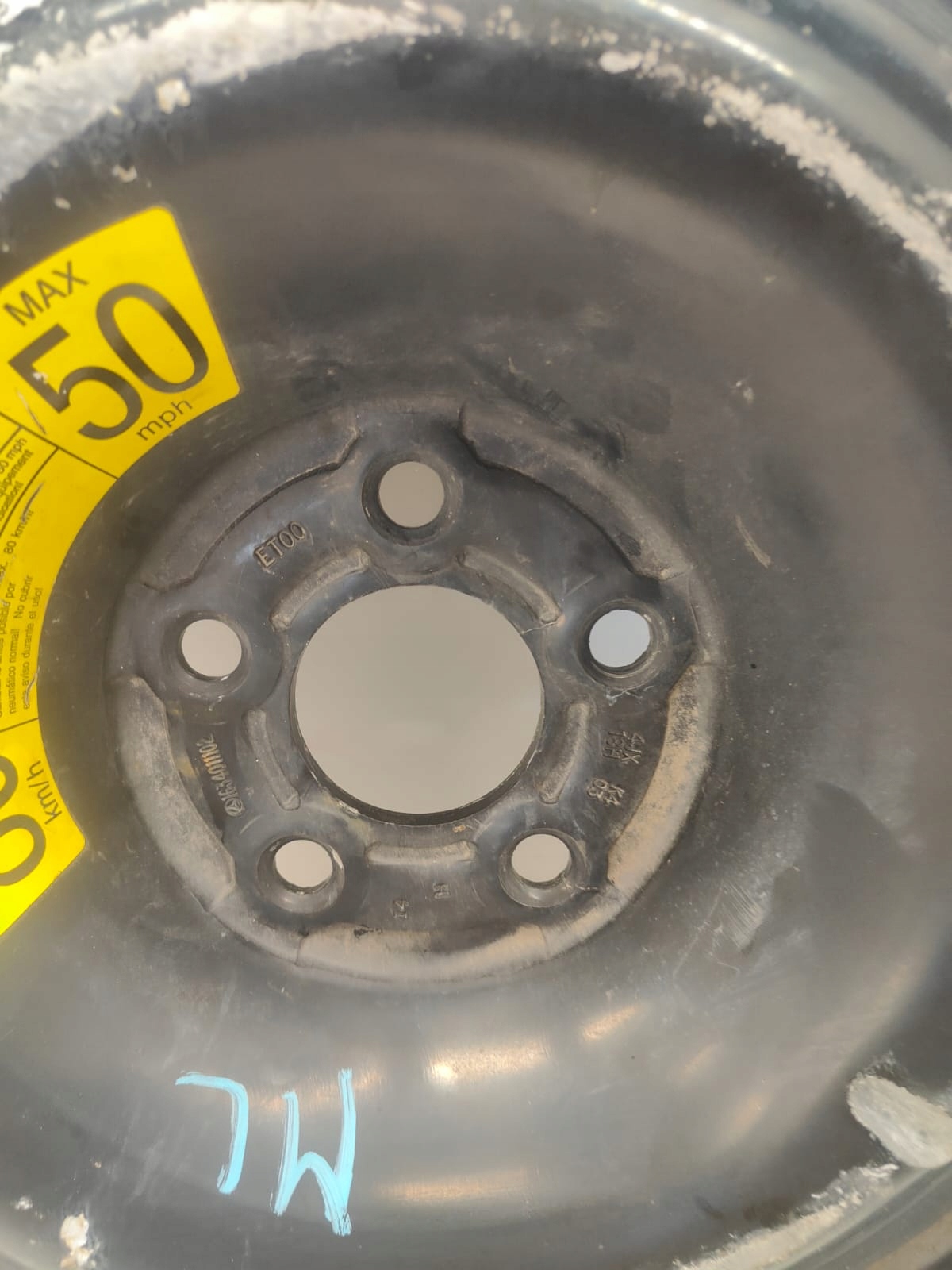 MERCEDES w163 REZERVA DOJAZDOVÉ KOLESO dunlop R18 155/90 A1634011102