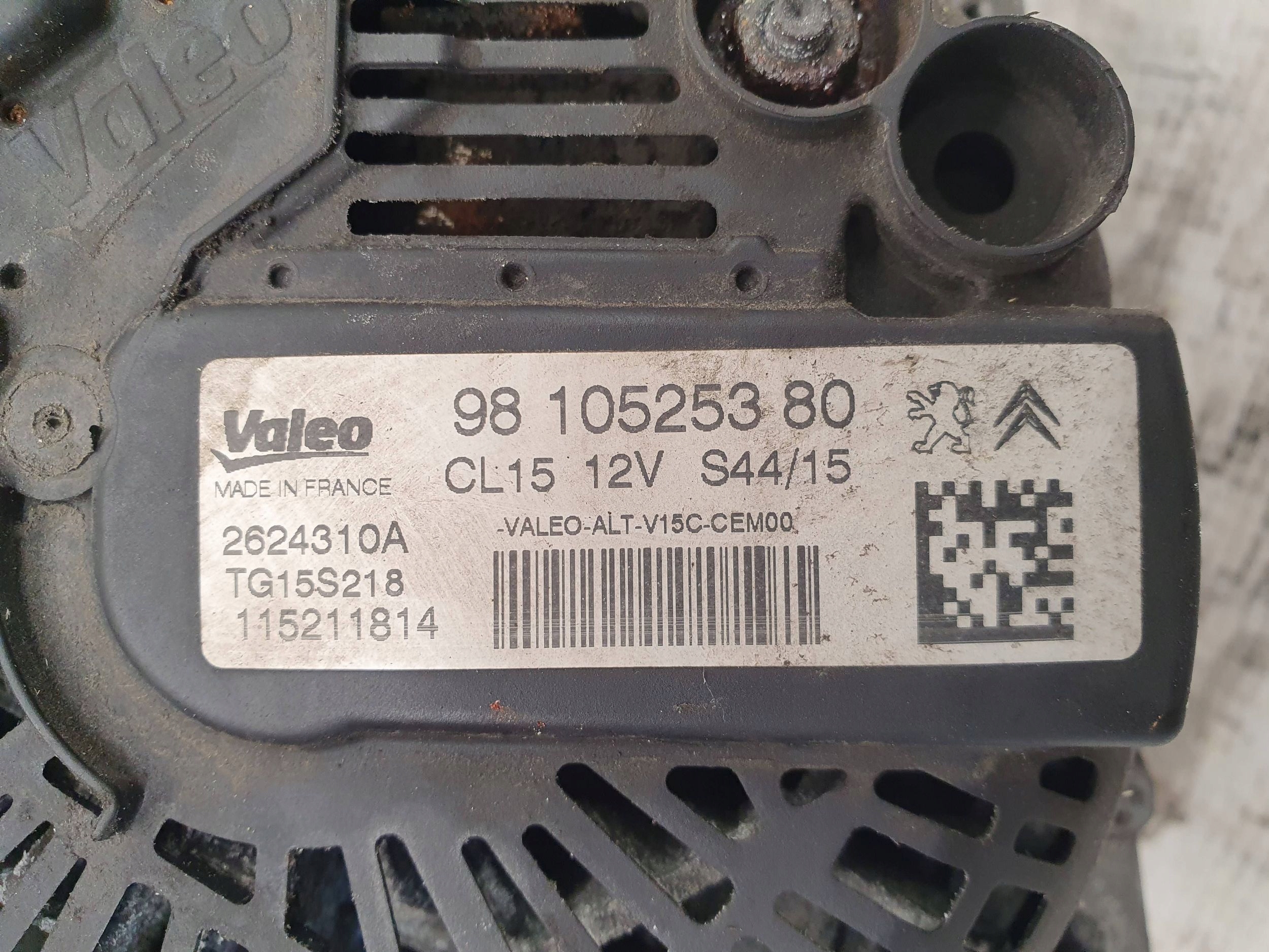 Citroen C4 Grand Picasso II 1.6 E-HDI 9810525380 ALTERNÁTOR