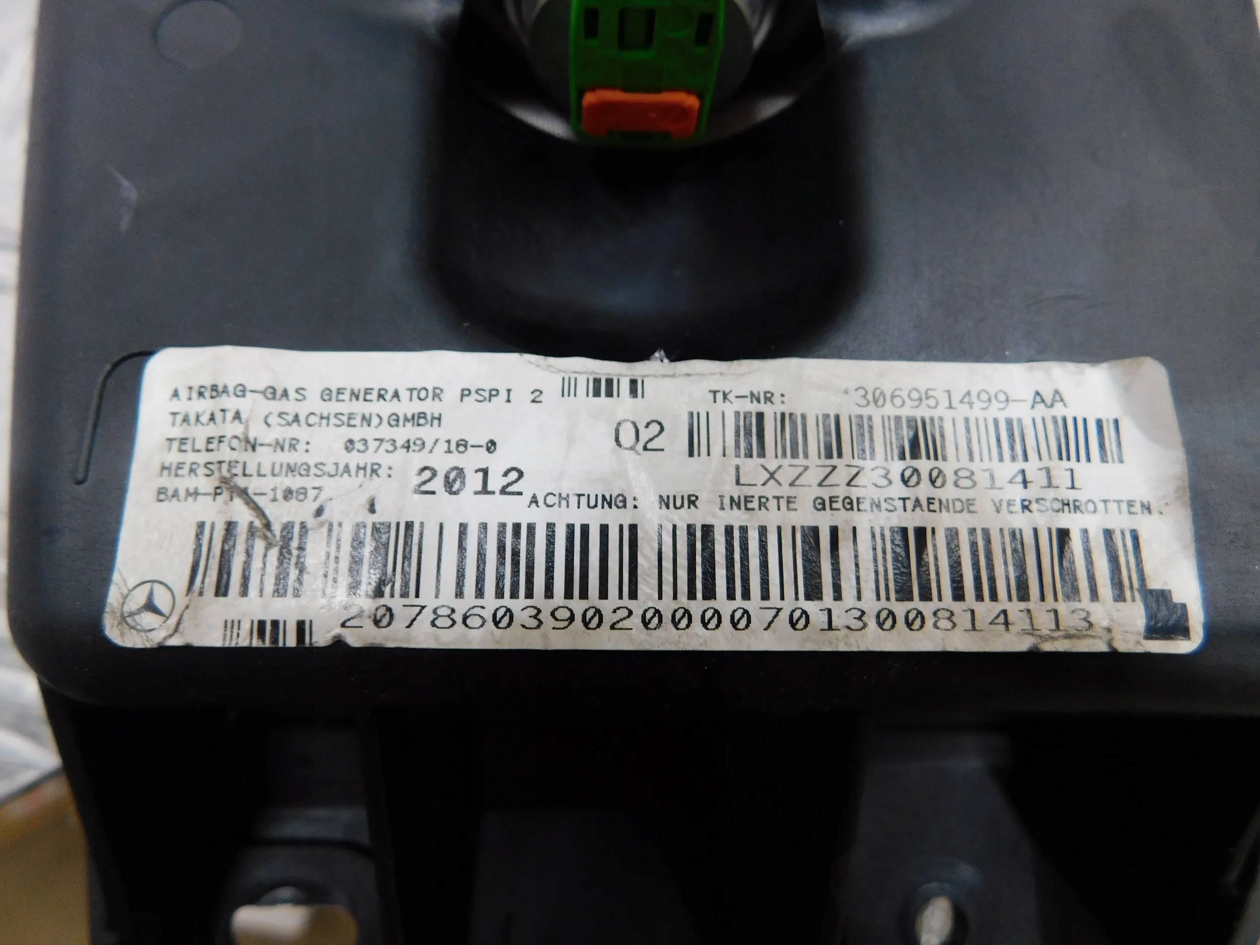 AIRBAG SPOLUJAZDCA MERCEDES C KLASA W204