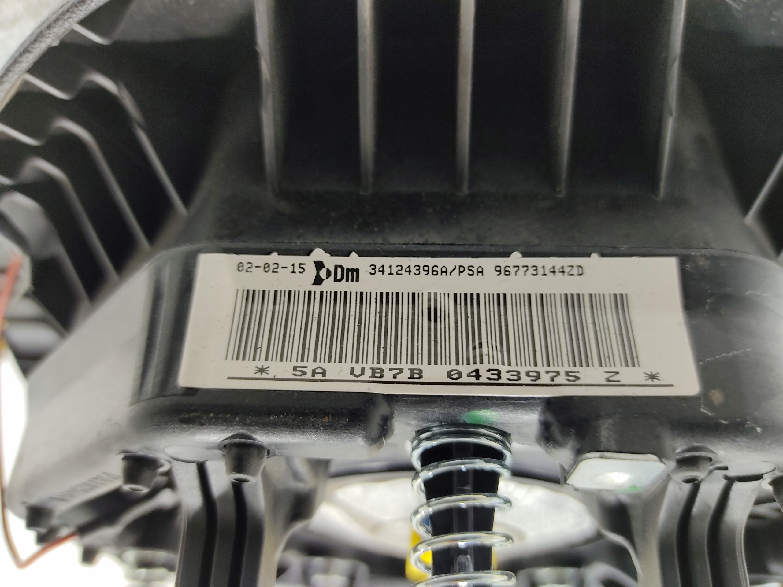 VOLANTOVY AIRBAG AIR-BAG PARTNER III 96773144ZD