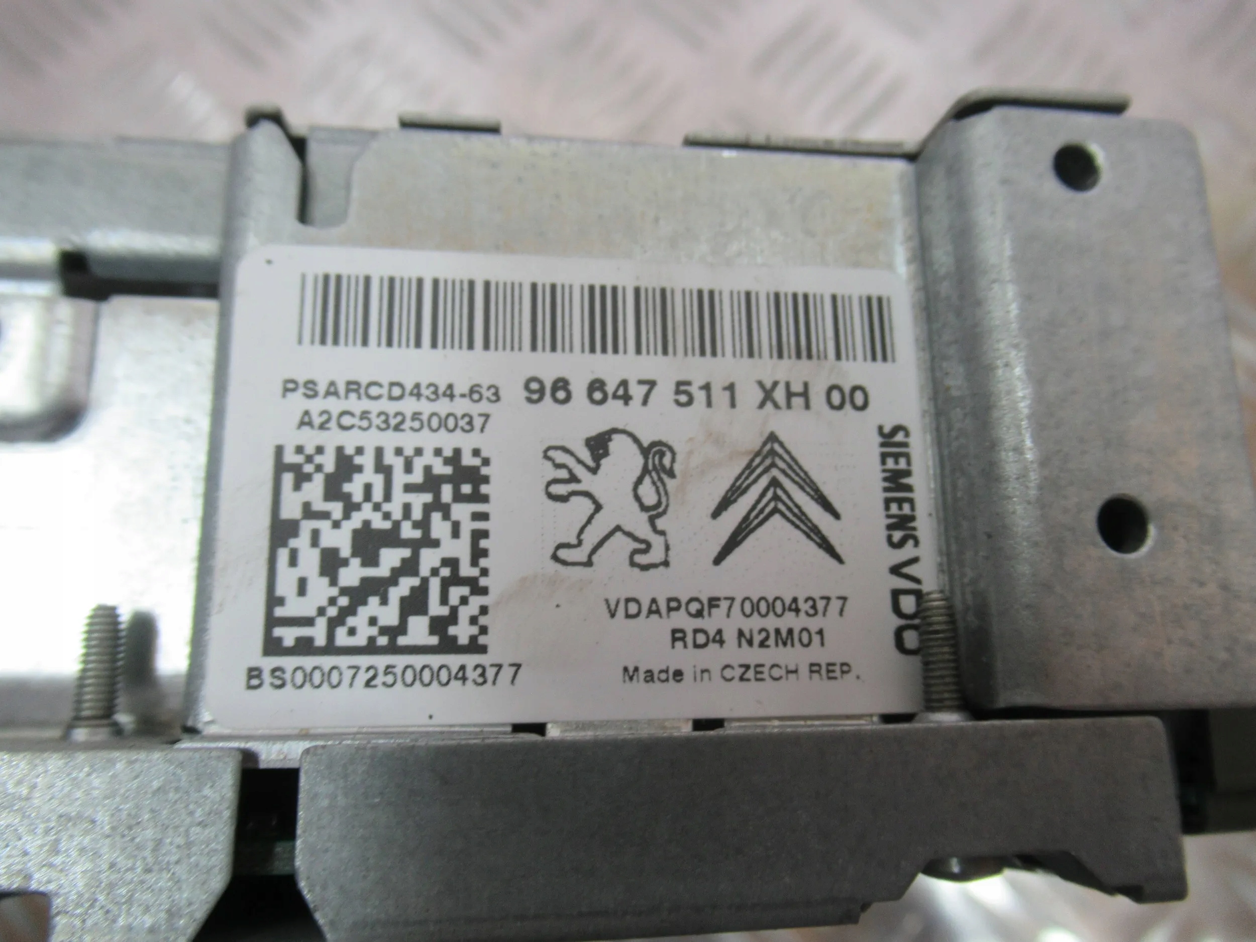 RADIO PEUGEOT 308 96647511XH