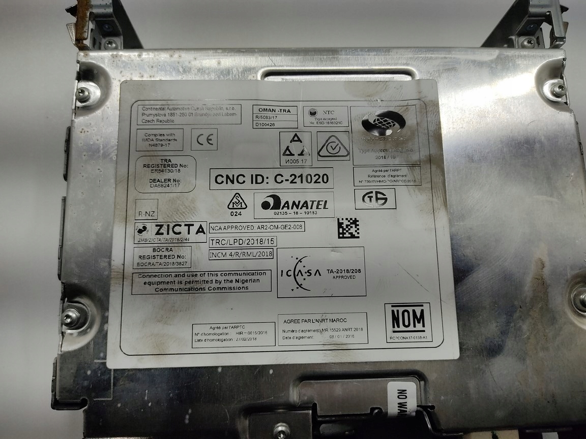RADIO MULTIMEDIA CITROEN DS3 9825694480 2016-2019 LIFT
