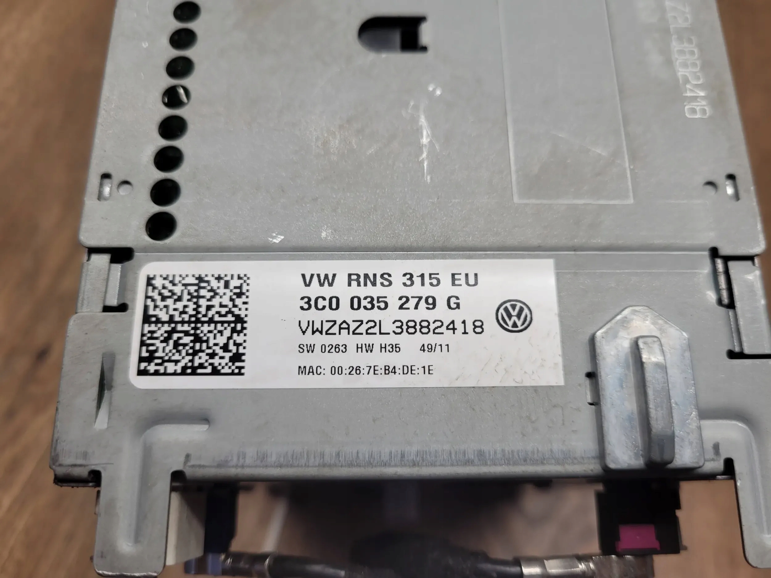 Volkswagen PASSAT CC 3C0035279G RADIO NAVIGACIA KOD