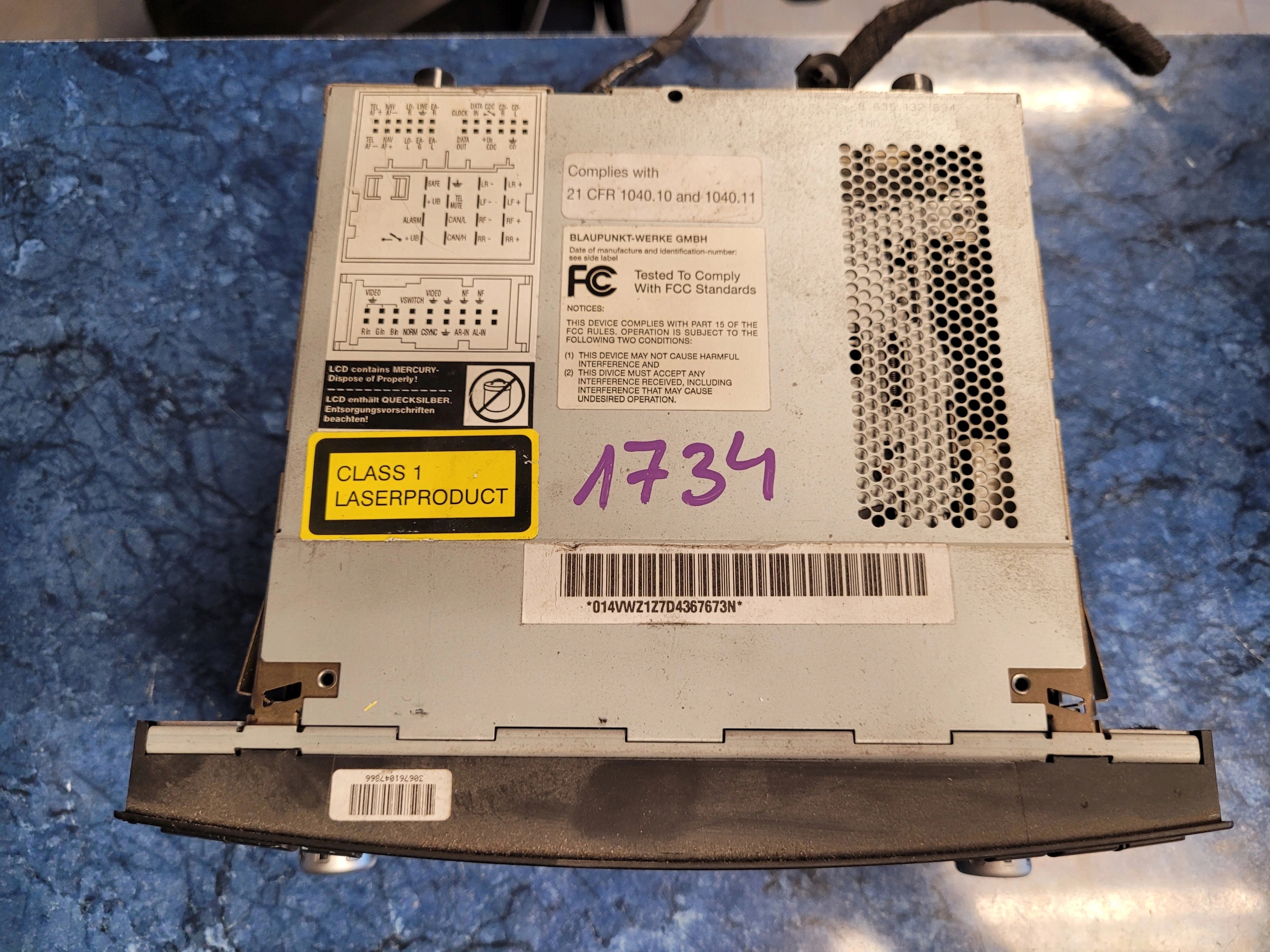 VW TOUAREG I RADIO NAVIGACIA 7L6035191N