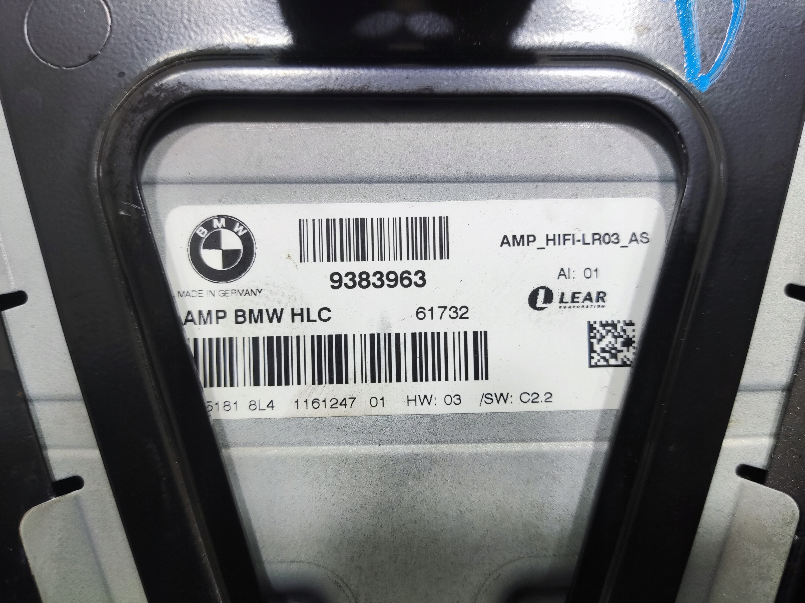 ZOSILNOVAC AUDIO AMP HIFI BMW 1 II F20 9383963 2015-2019 LIFT