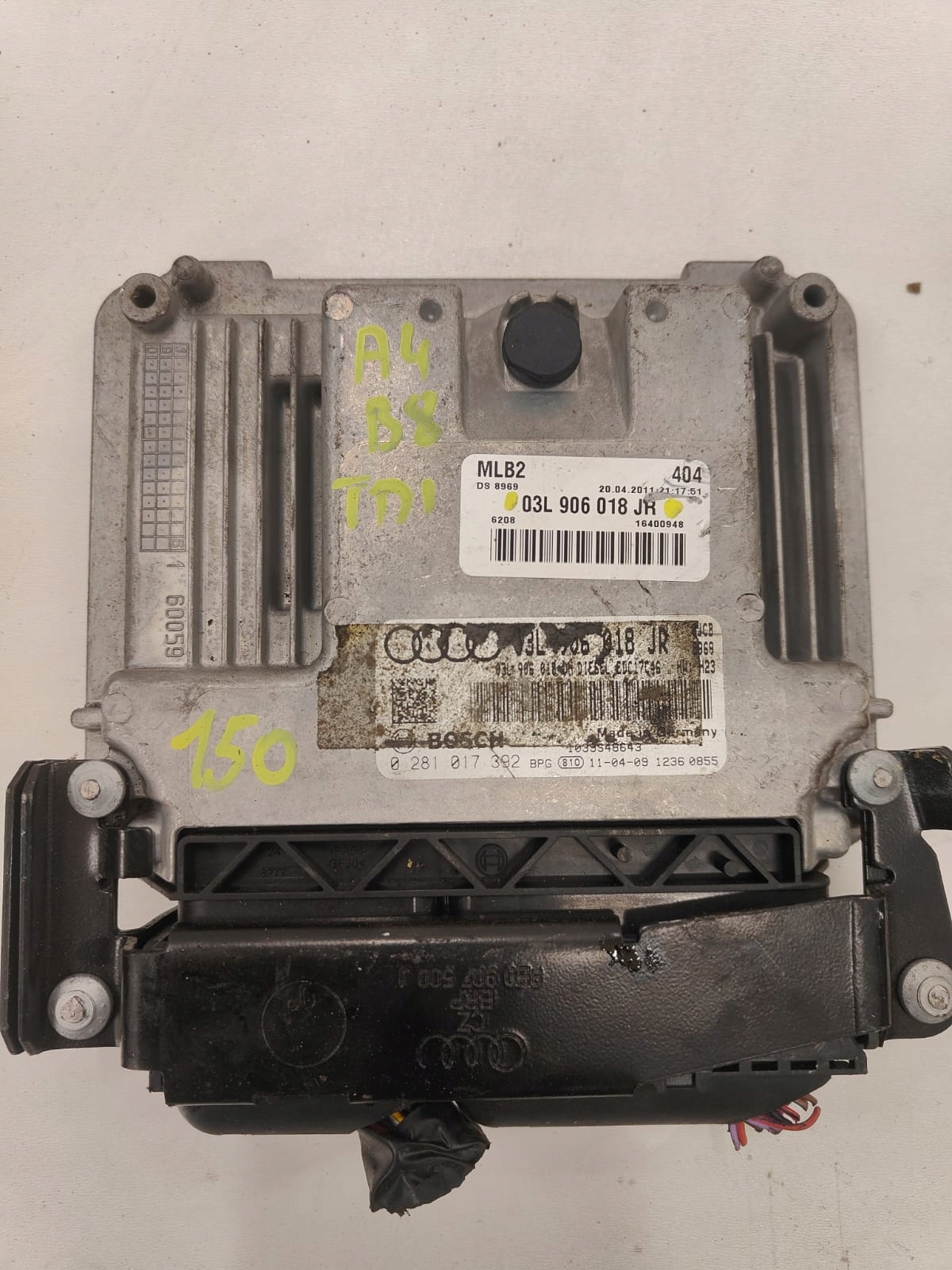 Audi a4 oe 03L906018JR 0281017392 RIADIACA JEDNOTKA MOTORA ECU