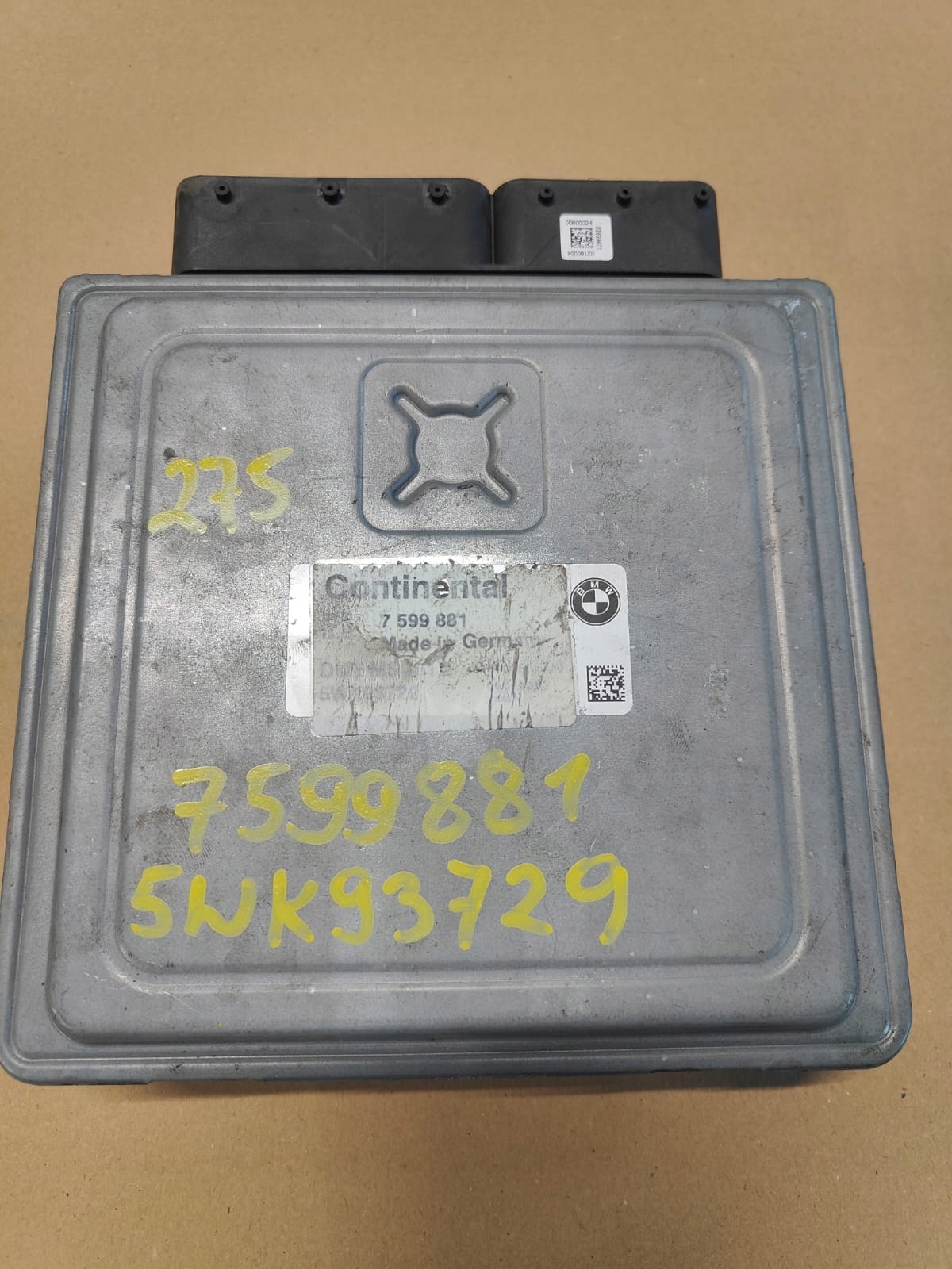 BMW n43 oe 7599881 5wk93729 RIADIACA JEDNOTKA MOTORA ECU