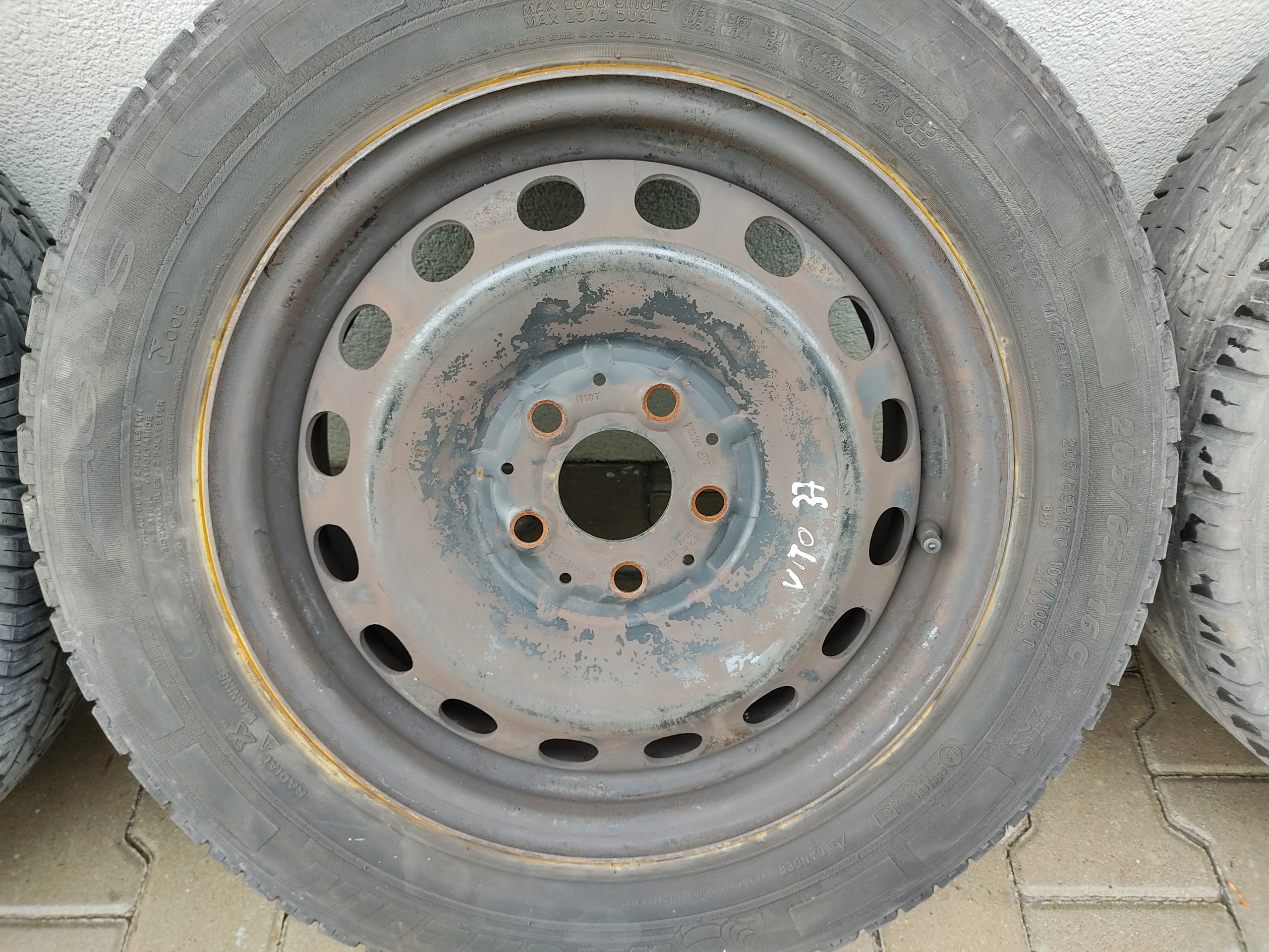 KOLESA PLECHOVE DISKY 16 VITO W639 2004-2011