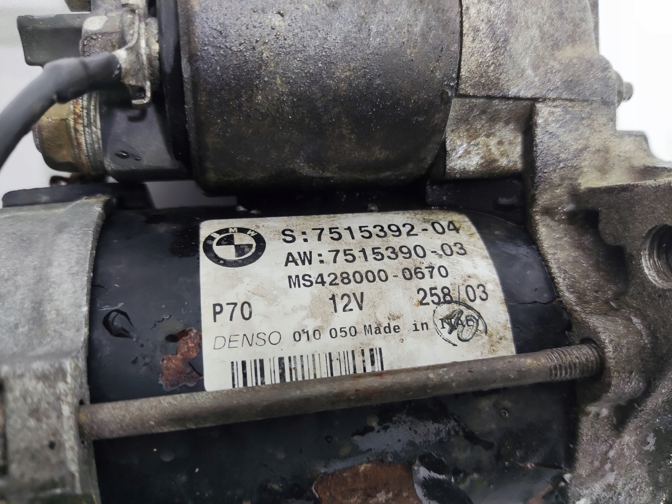 STARTER BMW Z4 E85 3.0 BENZIN 7515392 2002-2006