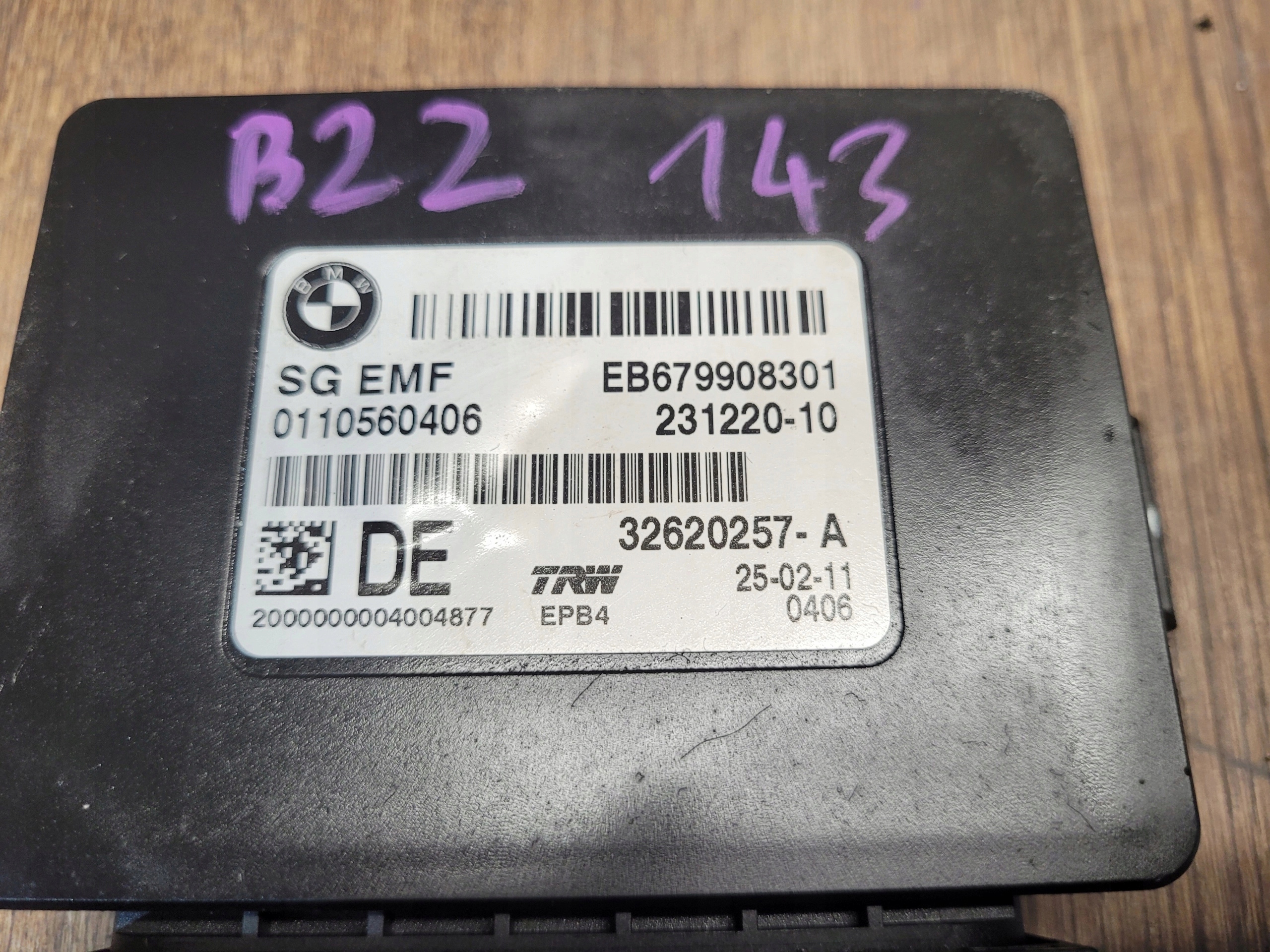 BMW 5 F10 F11 MODUL BRZD 32620257