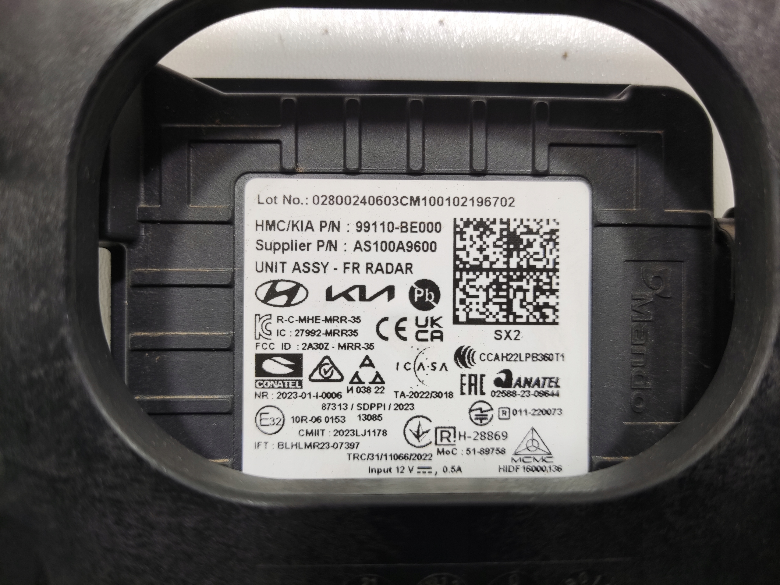 RADAR MODUL SENZOR DISTRONIC HYUNDAI KONA II 2023-2025 99110-BE000