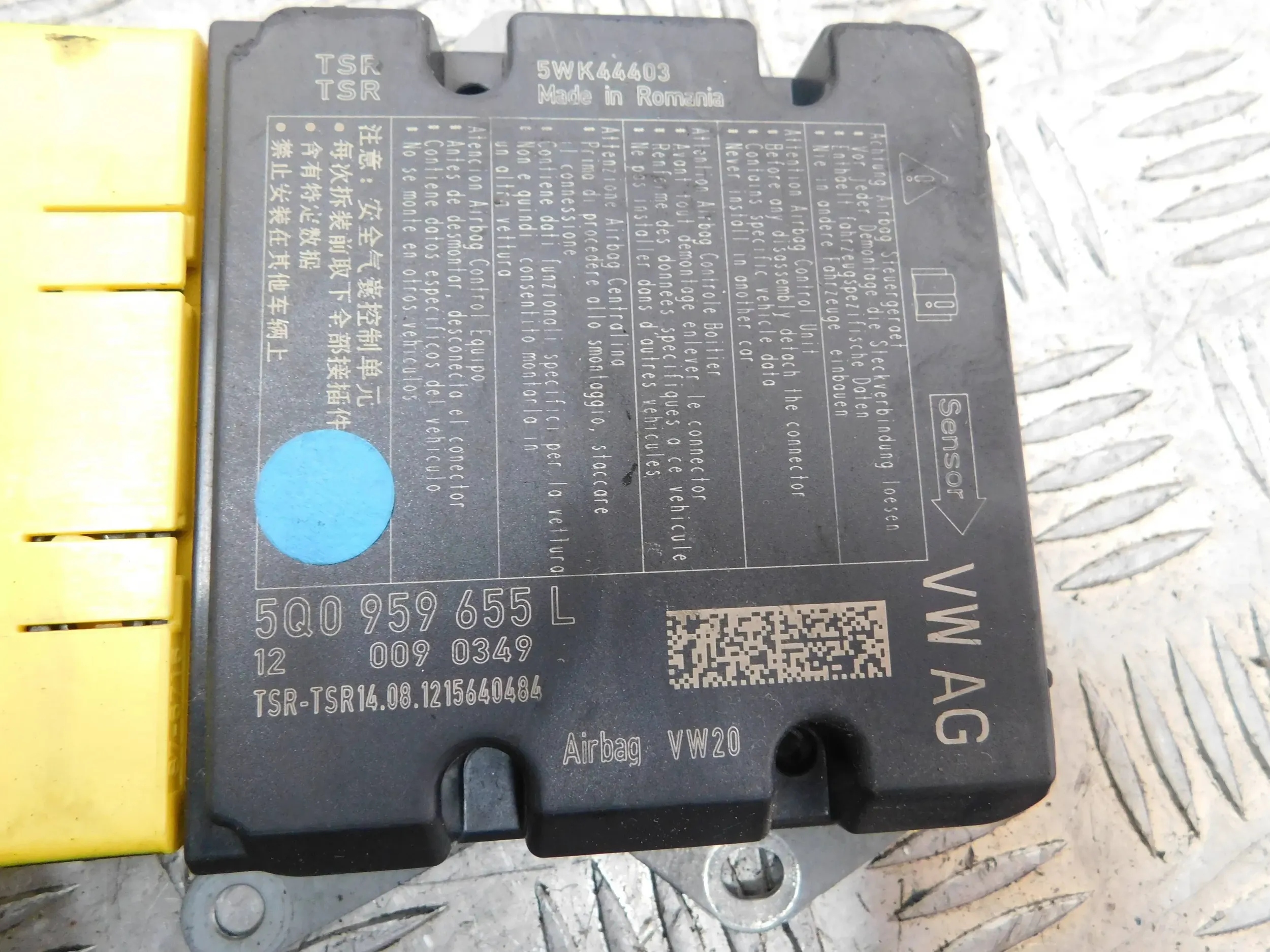 RIADIACA JEDNOTKA AIRBAGOV AUDI A3 8V 5Q0959655L