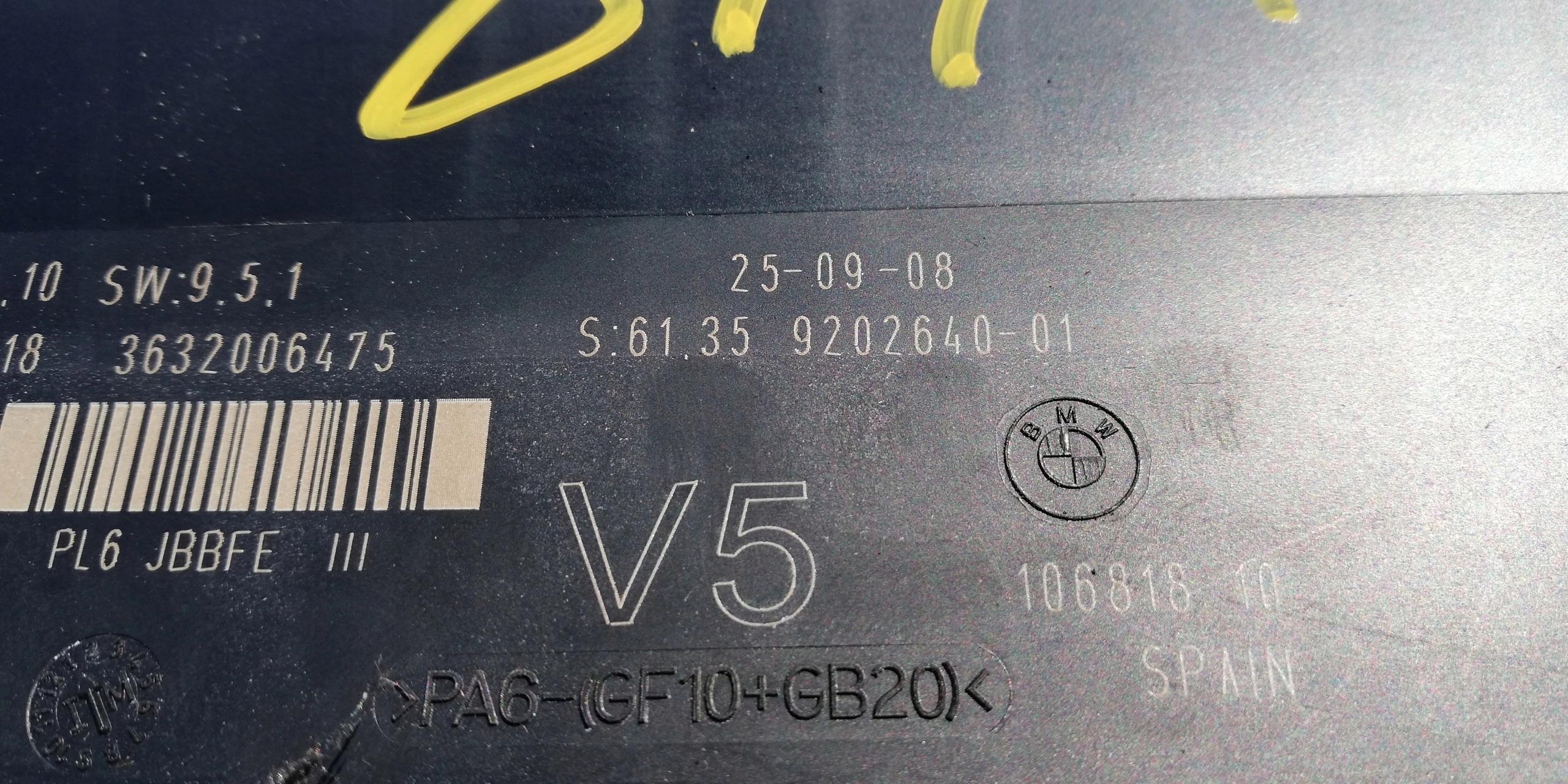 BMW 7 F01 F02 MODUL KOMFORTU 9202640