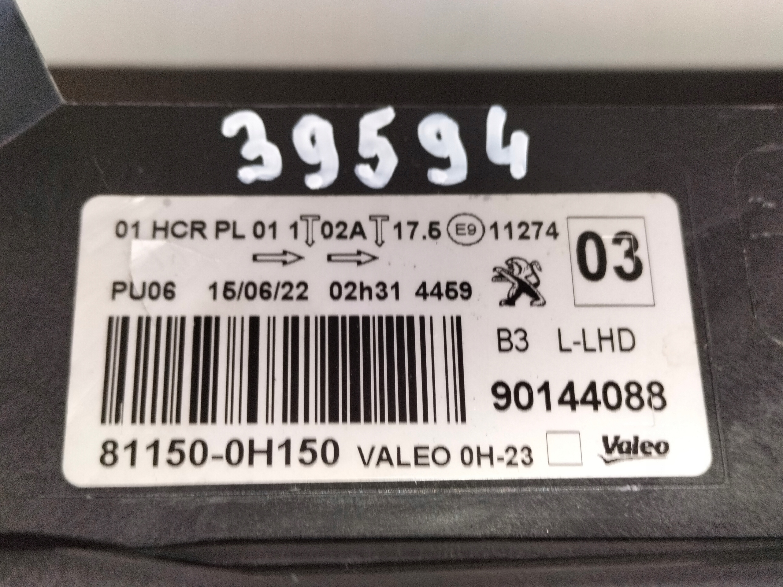 LAVE PREDNE SVETLO PEUGEOT 108 14-