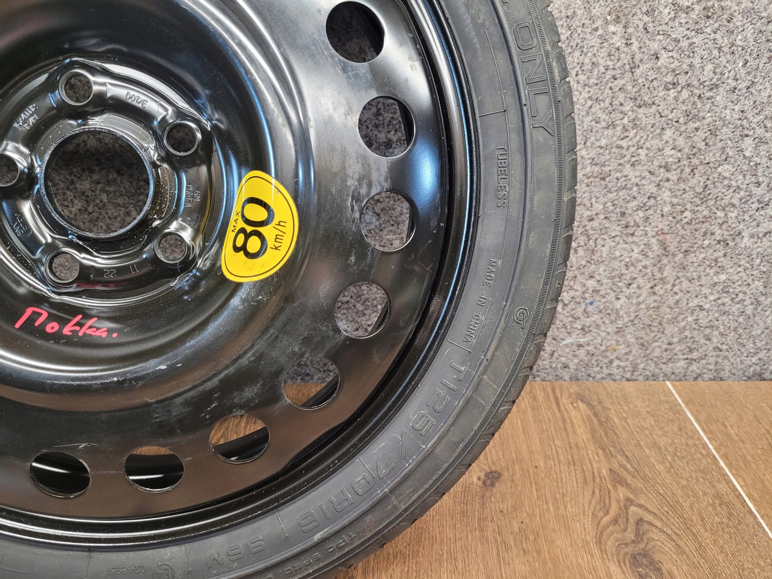 Astra J K Mokka REZERVA DOJAZDOVE KOLESO 5×105