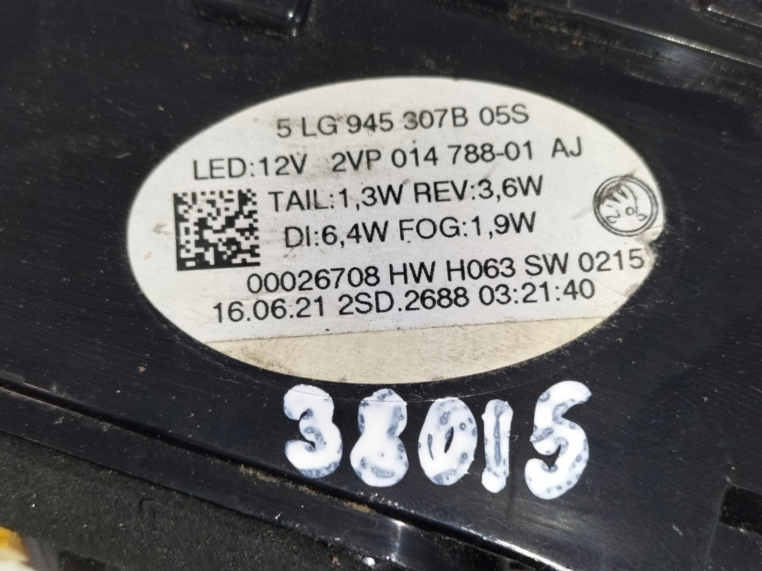 LAVE ZADNE SVETLO SKODA ENYAQ 21- LED