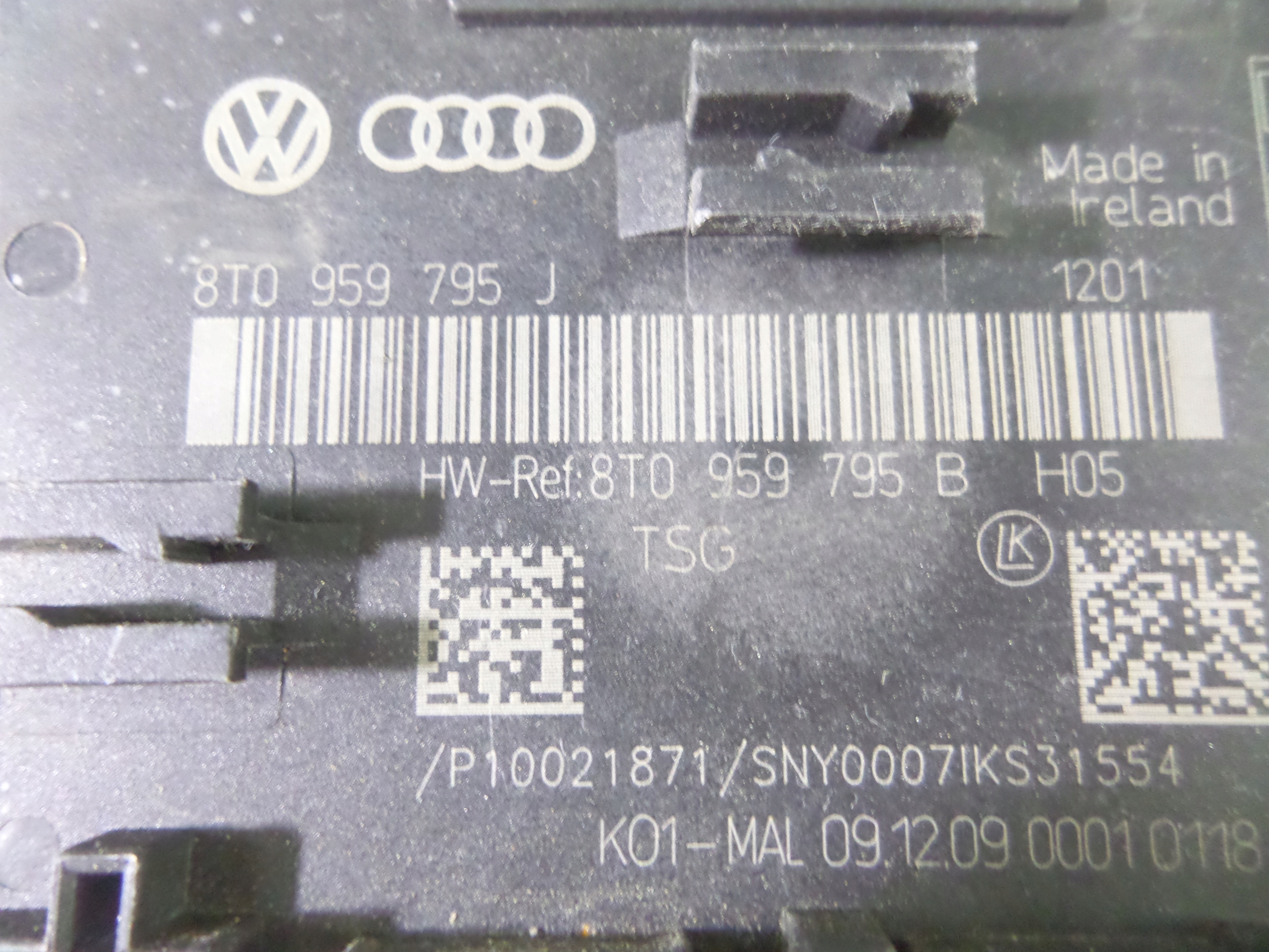 MODUL RIADIACA JEDNOTKA ZADNYCH DVERI AUDI A4 B8 07- A5 07-