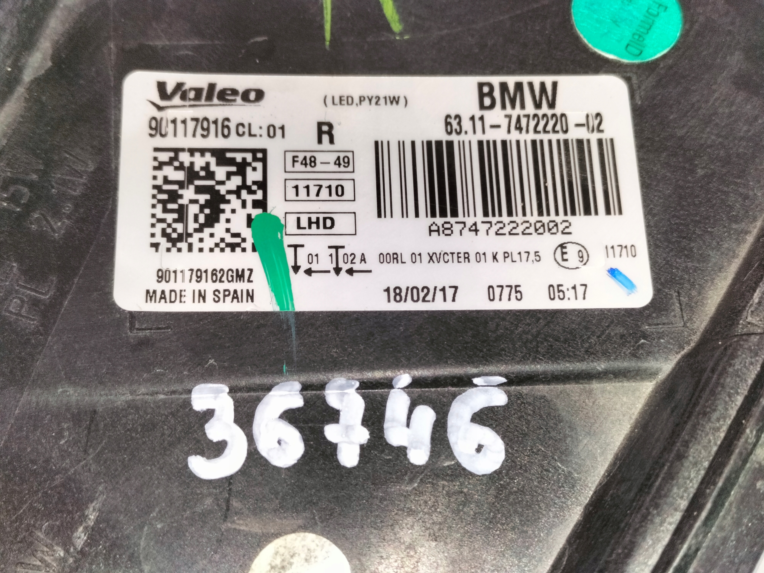 PREDNÉ SVETLO PREDNÝ SVETLOa BMW X1 F48 15-19 FULL LED