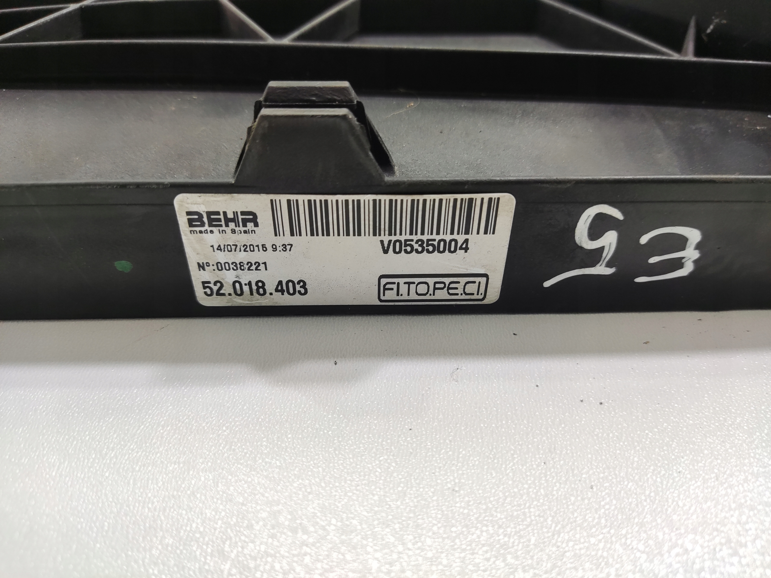 VENTILATOR CHLADICA NEMO BIPPER FIORINO 1.3 MJET 52017914 52018403