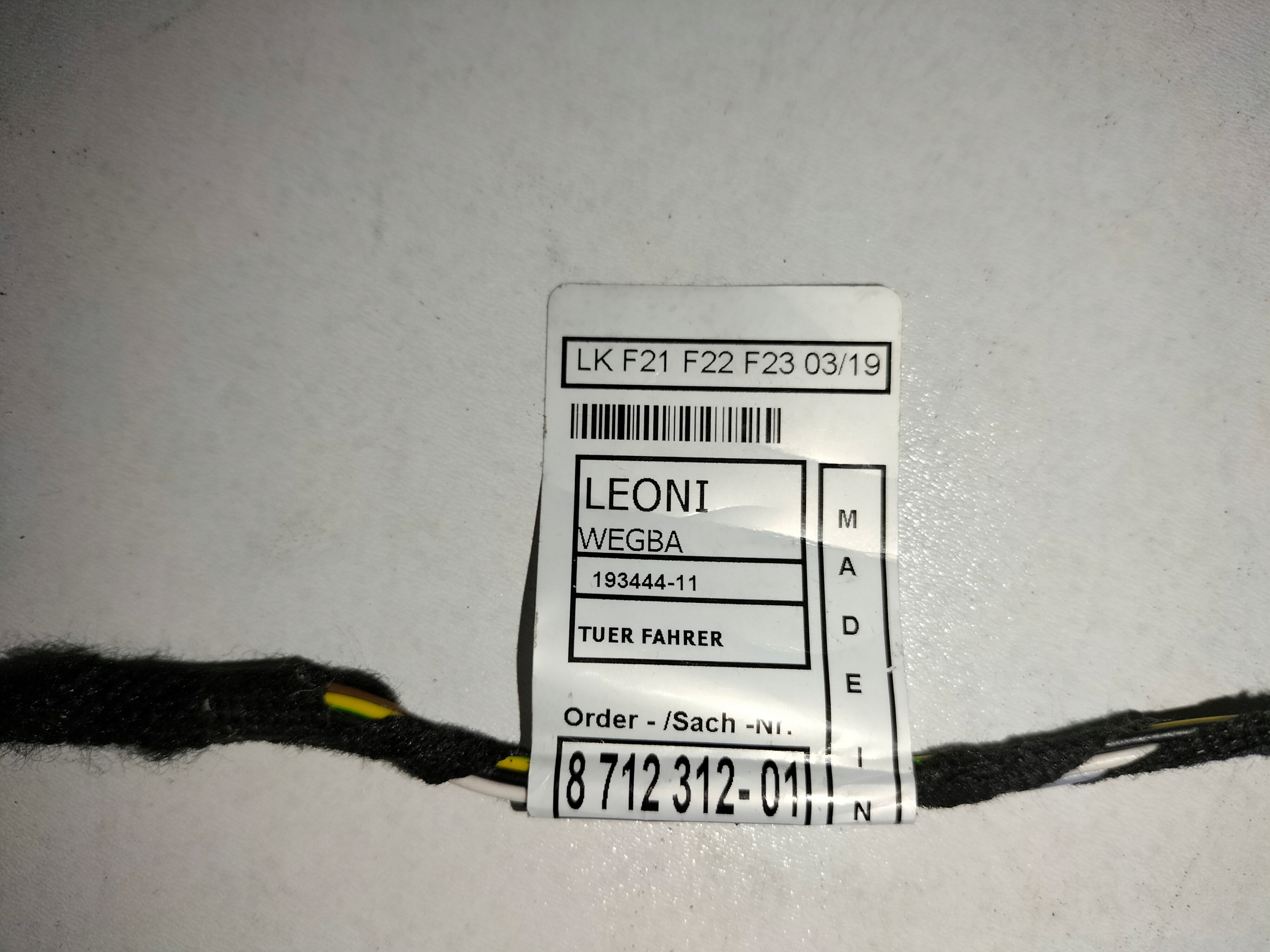 ZAMOK LAVYCH PREDNYCH DVERI BMW 1 F21 11- BMW 2 F22 14-