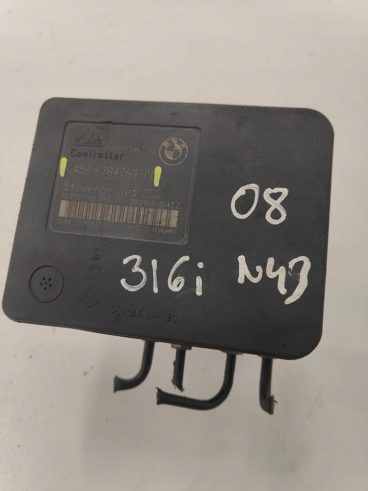 BMW 316i 08 oe 34526784764-01 KOCKA ABS