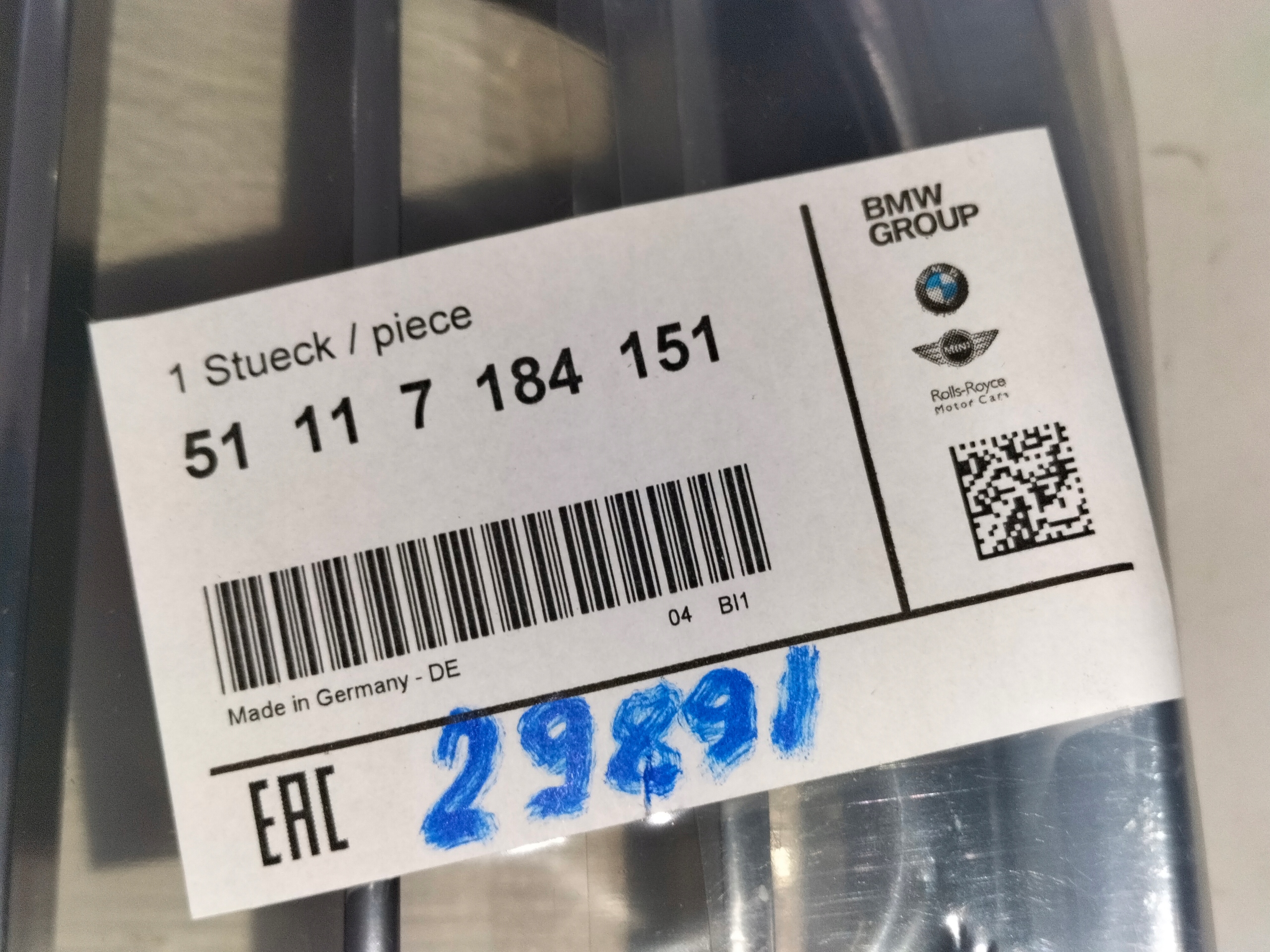 ĽAVÁ MRIEŽKA RÁMIK ĽADVINKA BMW 7 F01 F02 08-16