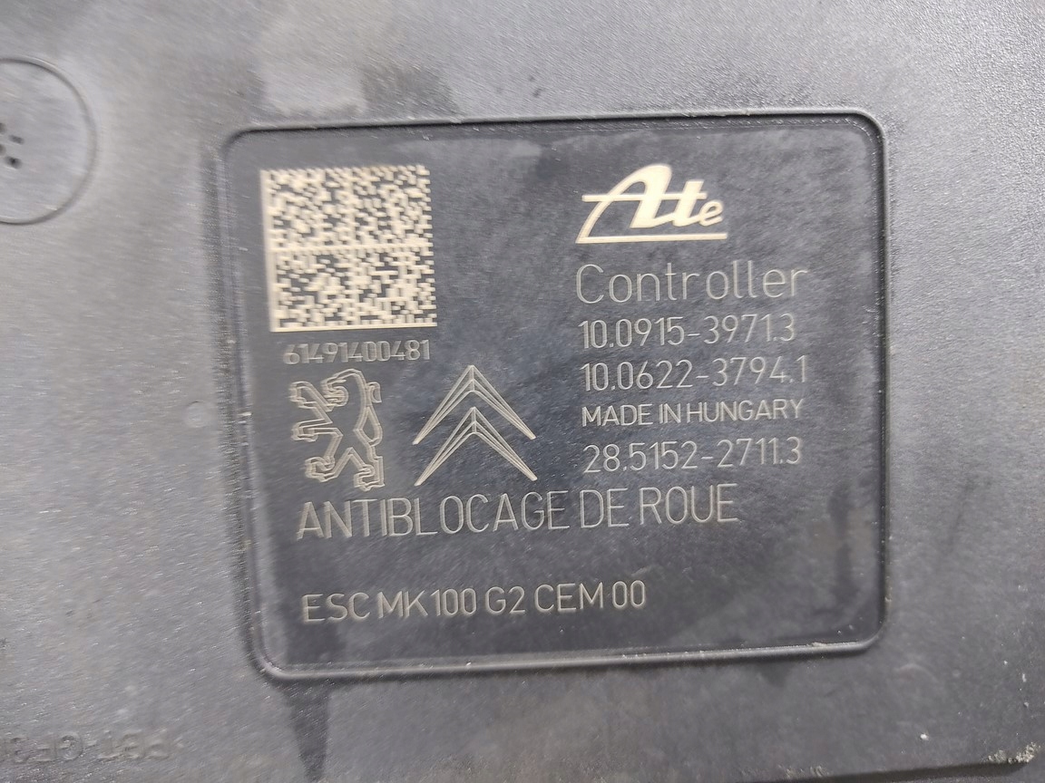 RIADIACA JEDNOTKA KOCKA ABS PEUGEOT 2008 I 9810293280 10.0915-3971.3 2013-2016