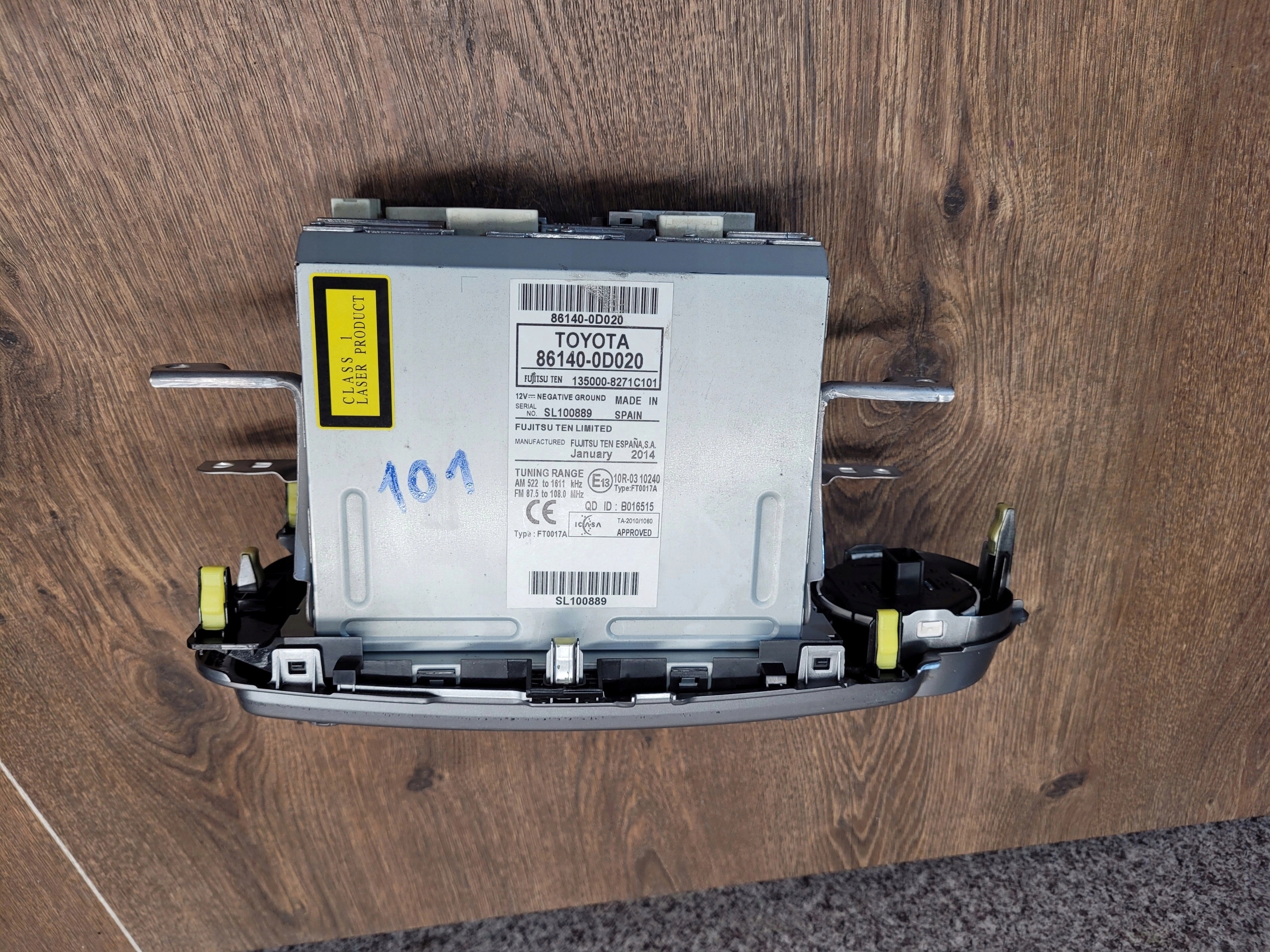 RADIO TOYOTA YARIS III 86140-0D020
