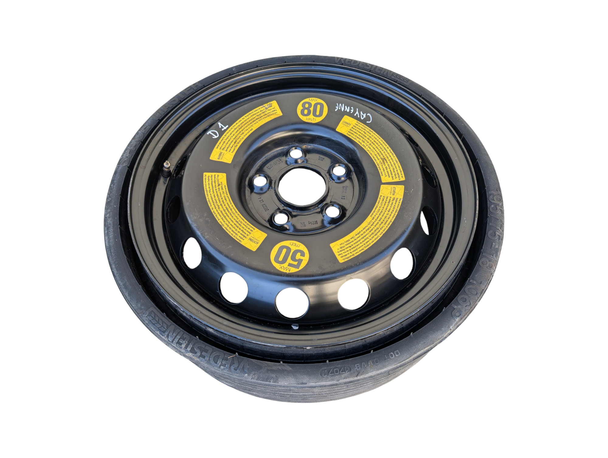 REZERVA DOJAZDOVKA 18 PORSCHE CAYENNE I 5×130 6,5J ET53 7L0601027A