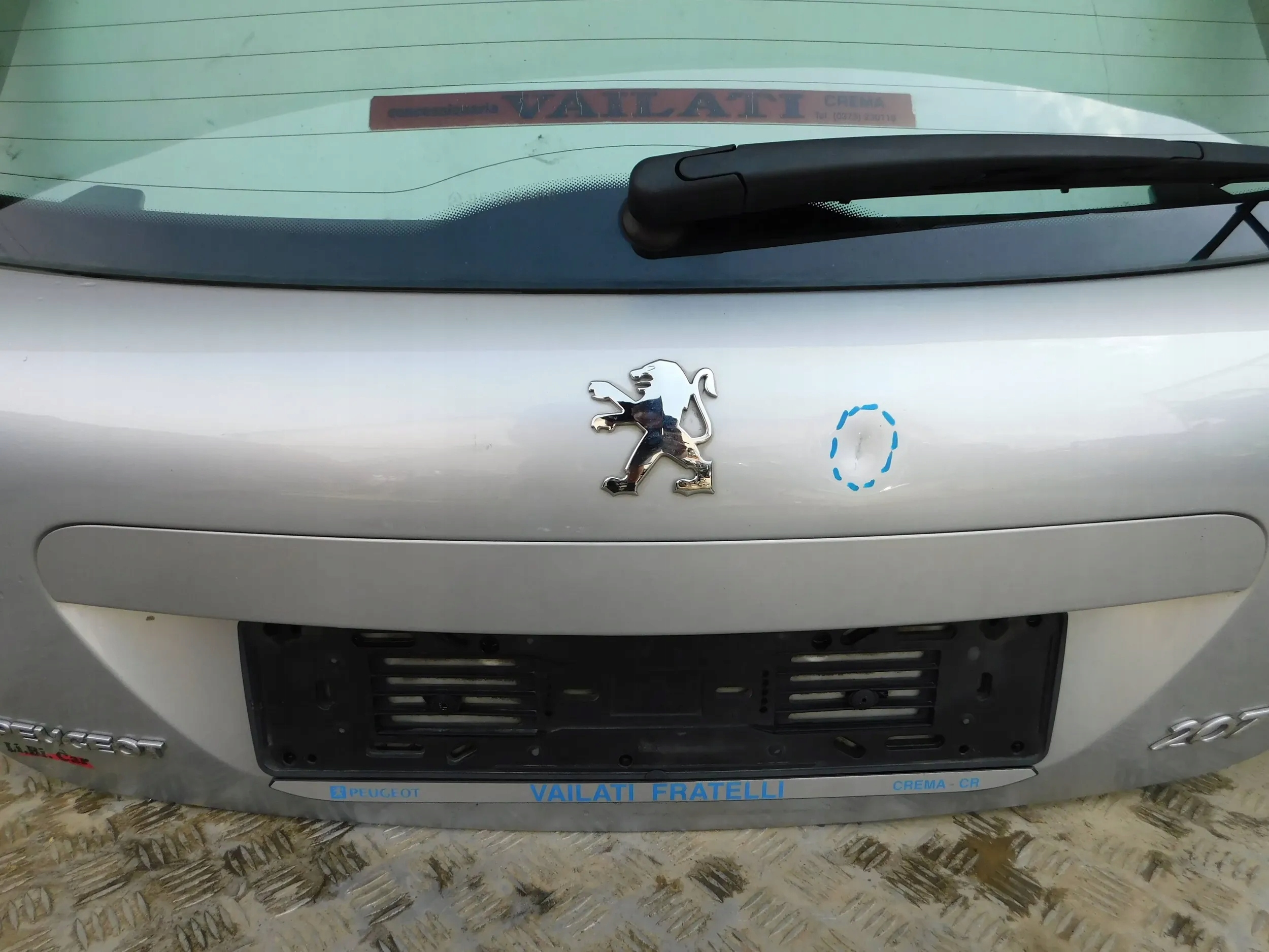 ZADNÁ KAPOTA PEUGEOT 207 HB