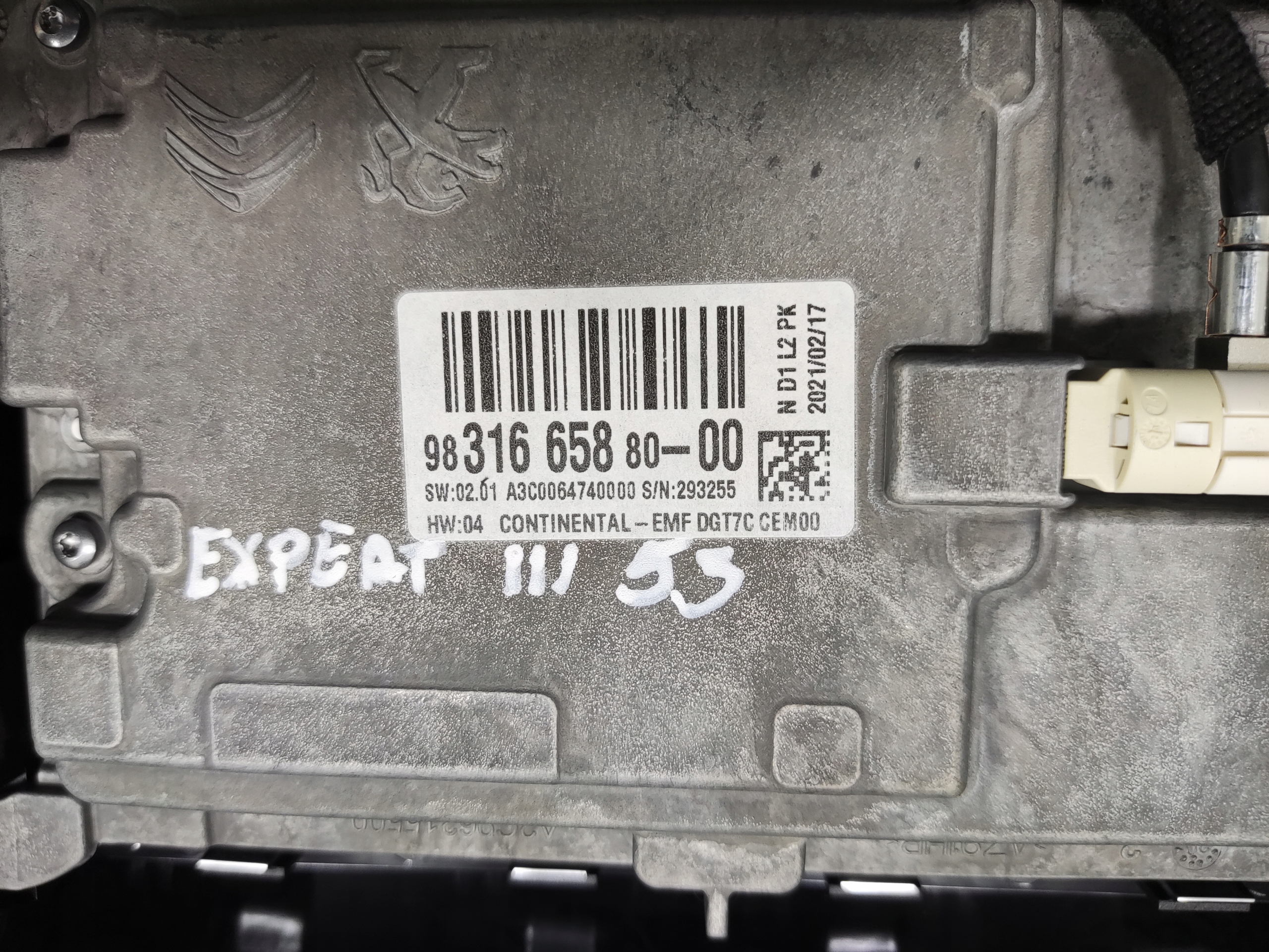 DISPLEJ RADIA NAVIGACIE CITROEN JUMPY EXPERT III 9831665880 16-23
