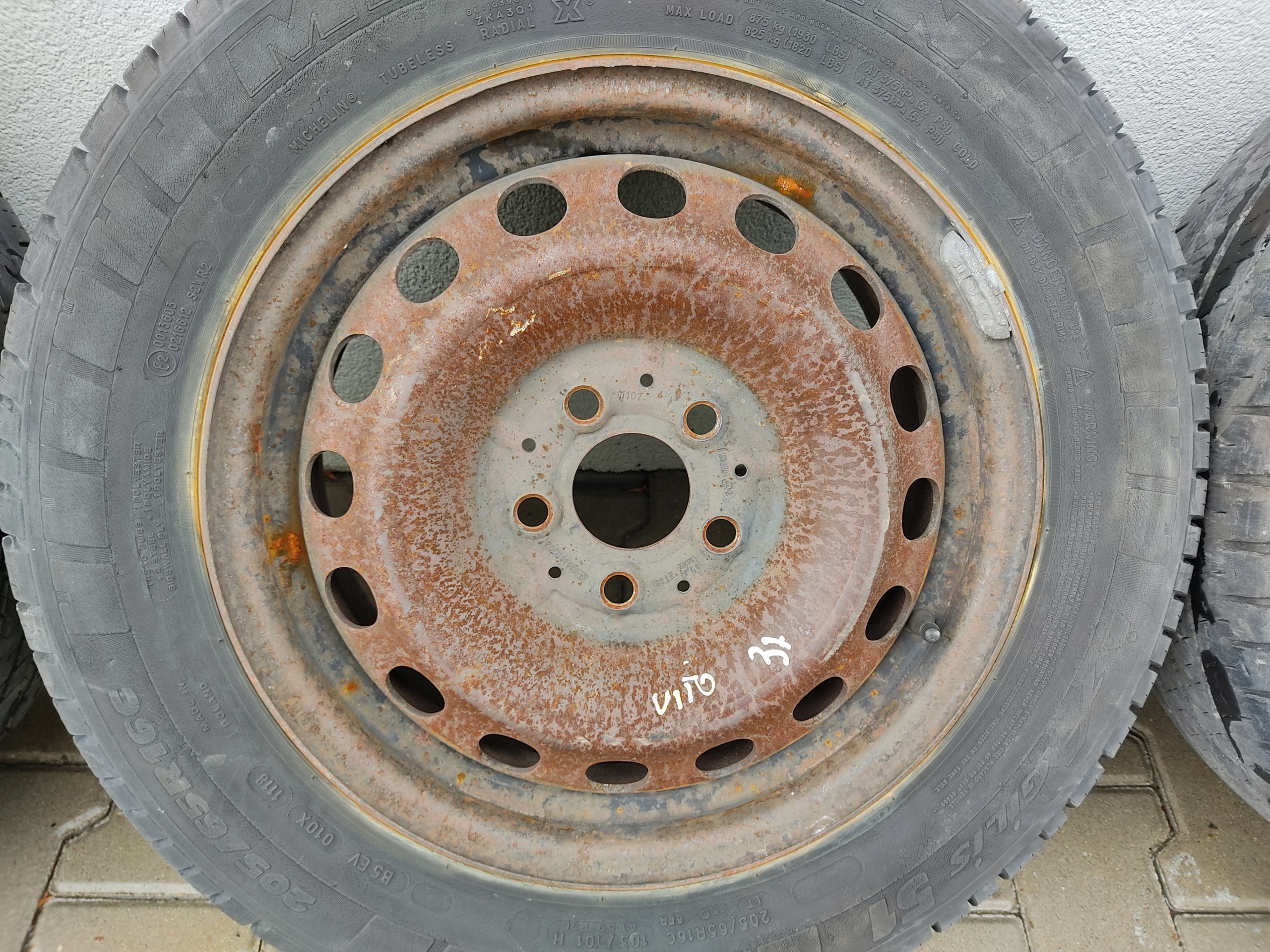 KOLESA PLECHOVE DISKY 16 VITO W639 2004-2011