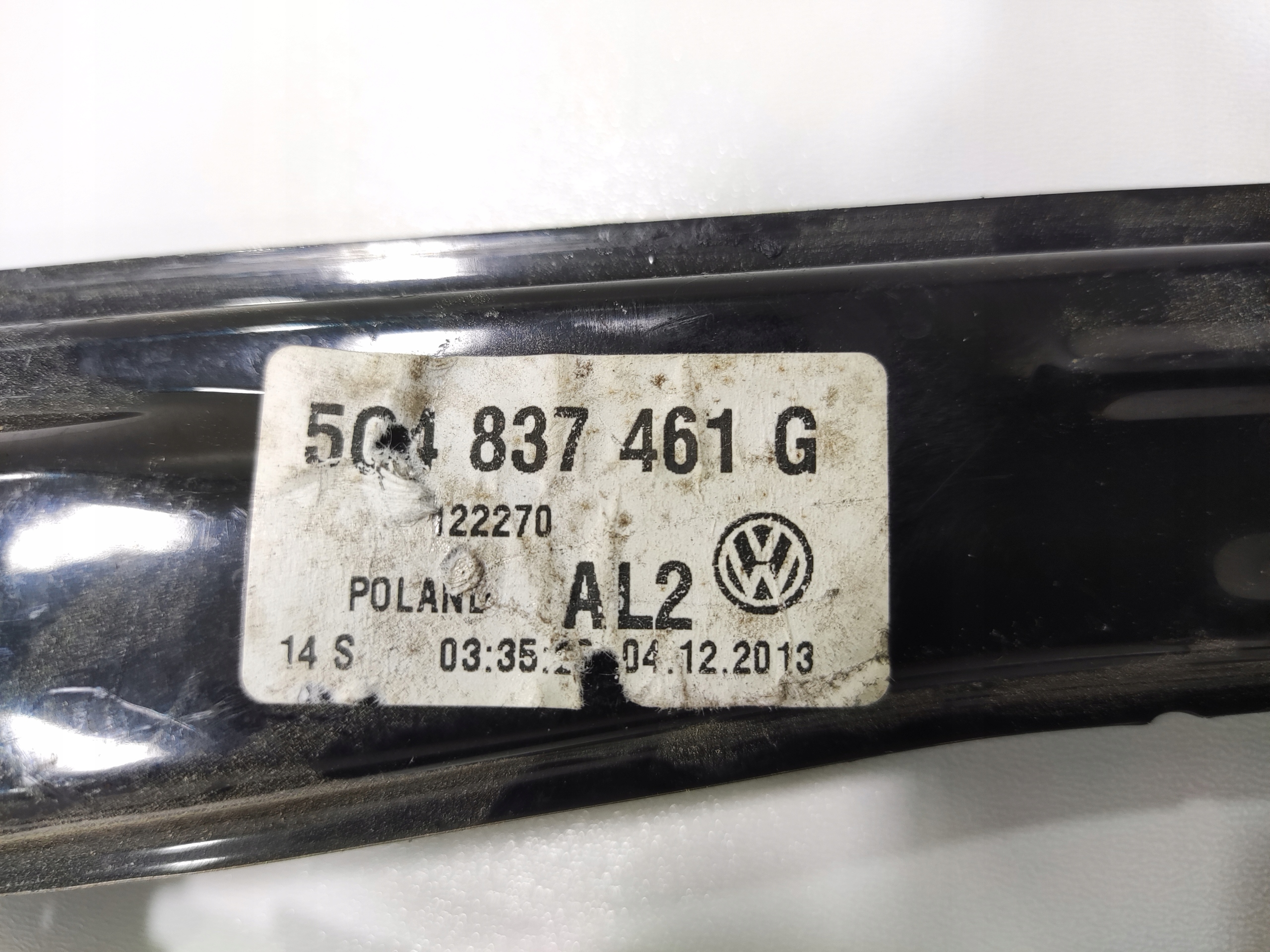 ĽAVÝ PREDNÝ MECHANIZMUS SŤAHOVANIA OKNA VOLKSWAGEN GOLF VII 5Q4837461G 2012-16