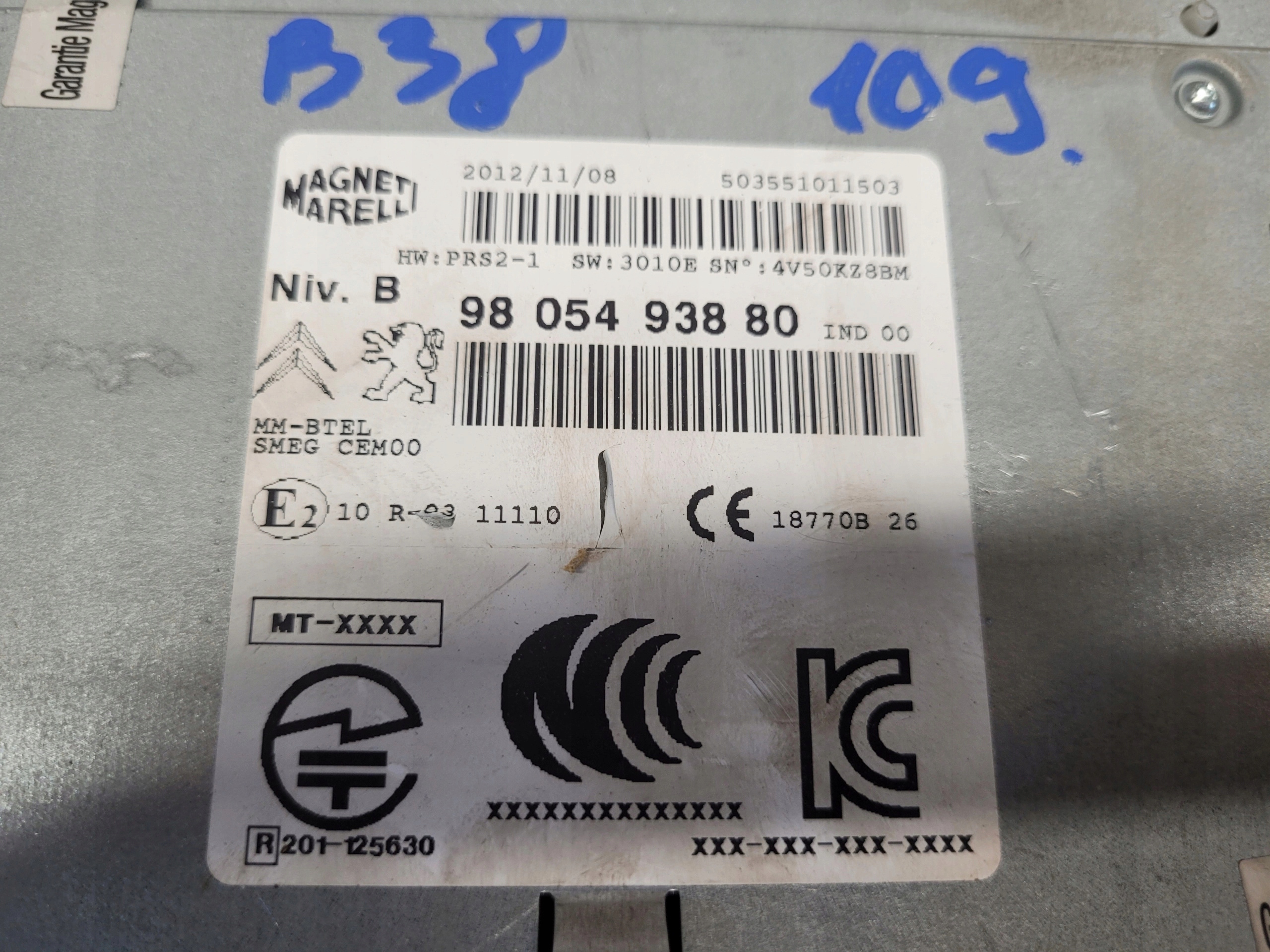 PEUGEOT 208 RADIO NAVIGACIA 9805493880