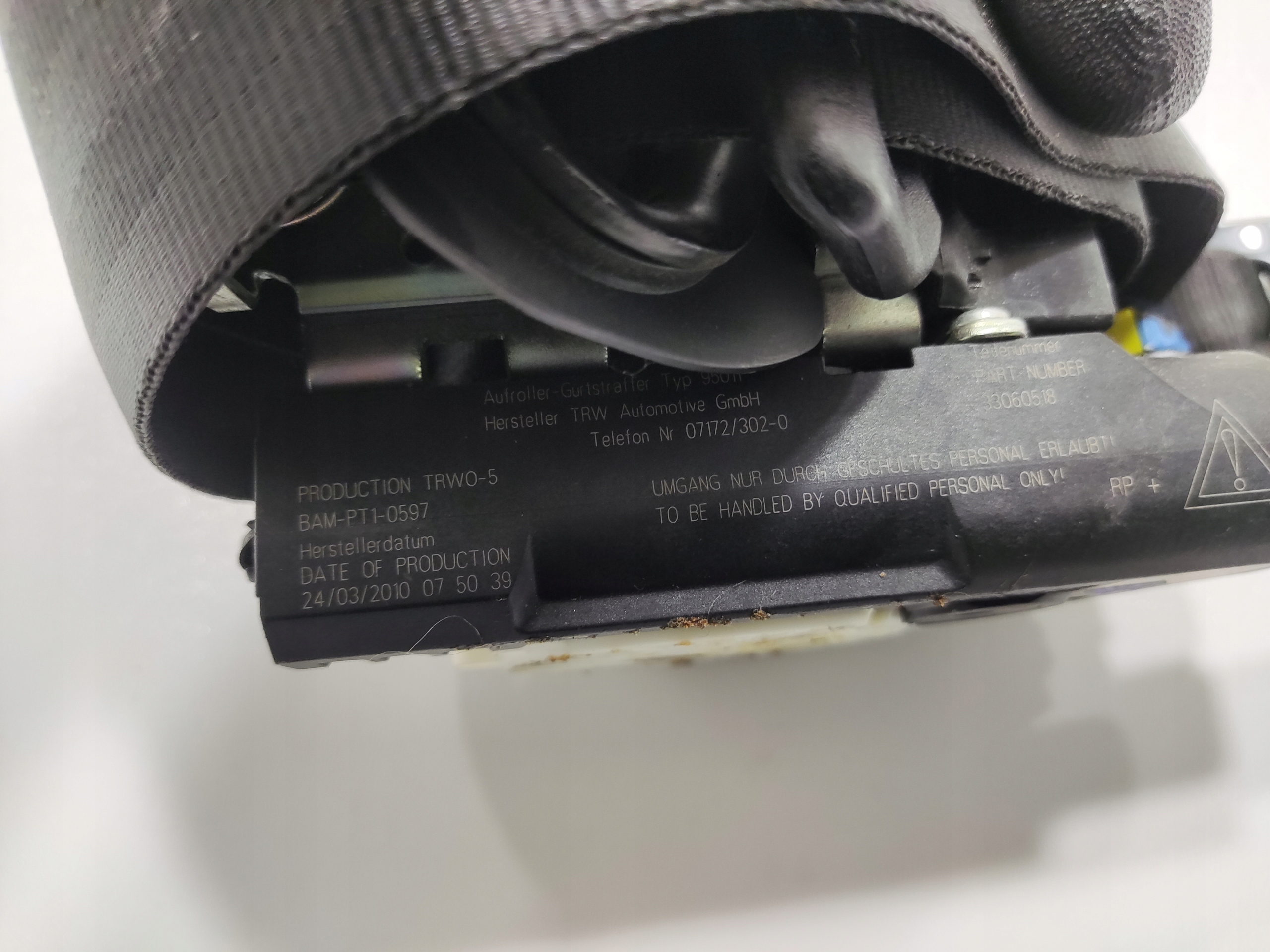 PRAVÝ PREDNÝ BEZPEČNOSTNÝ PÁS CITROEN C5 III X7 96560562XX 08-15