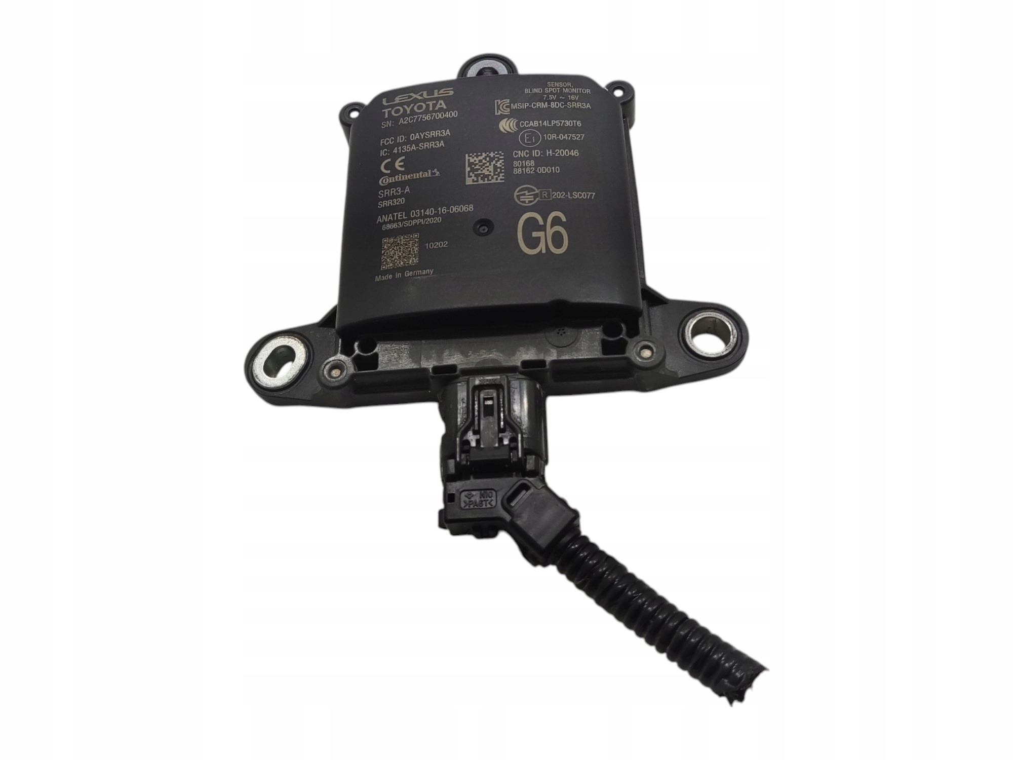 RADAR CIDLO SENZOR MRTVEHO UHLA TOYOTA YARIS CROSS 2020-2025 88162-0D010