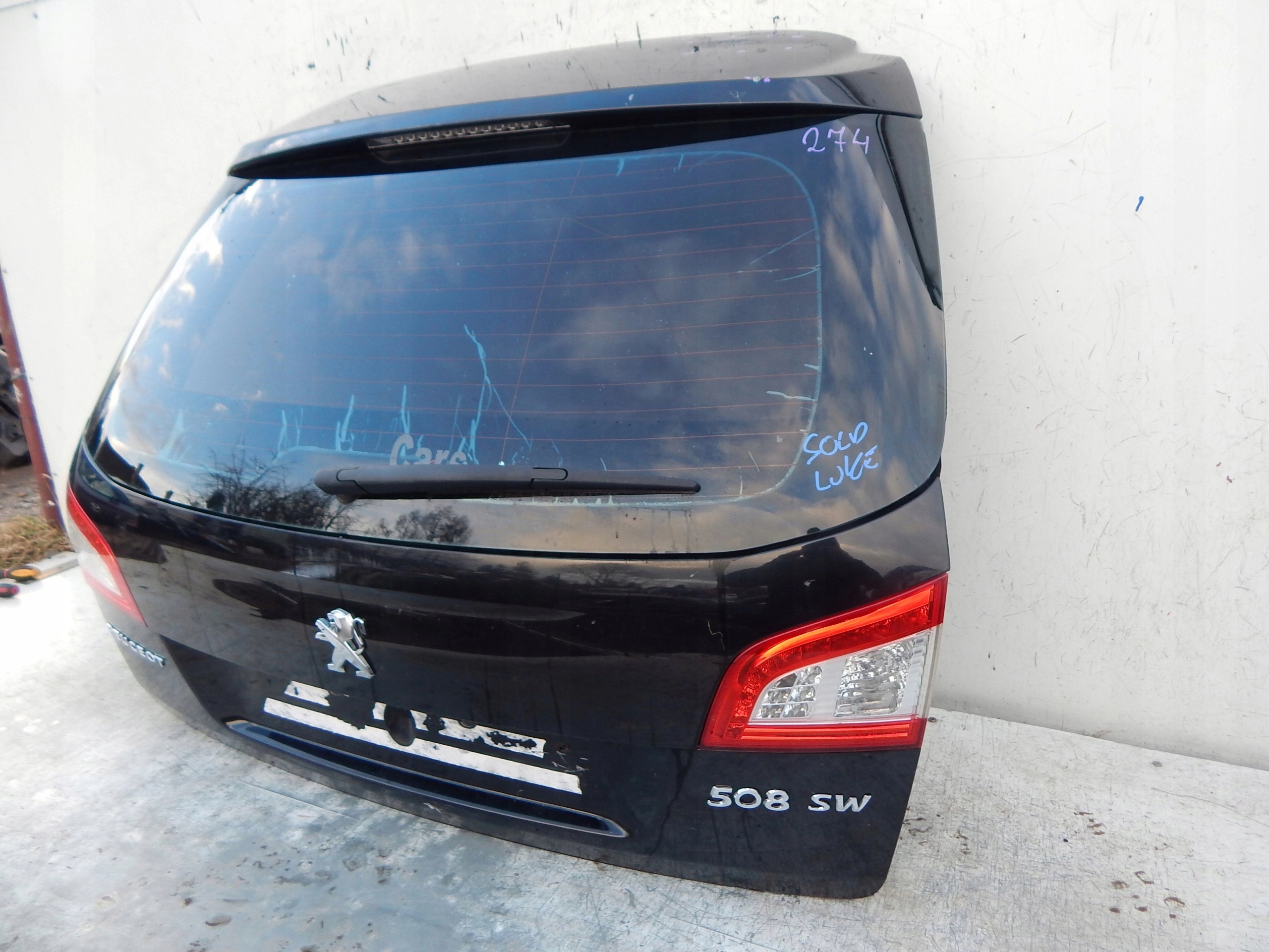 peugeot 508 sw kombi ZADNÁ KAPOTA