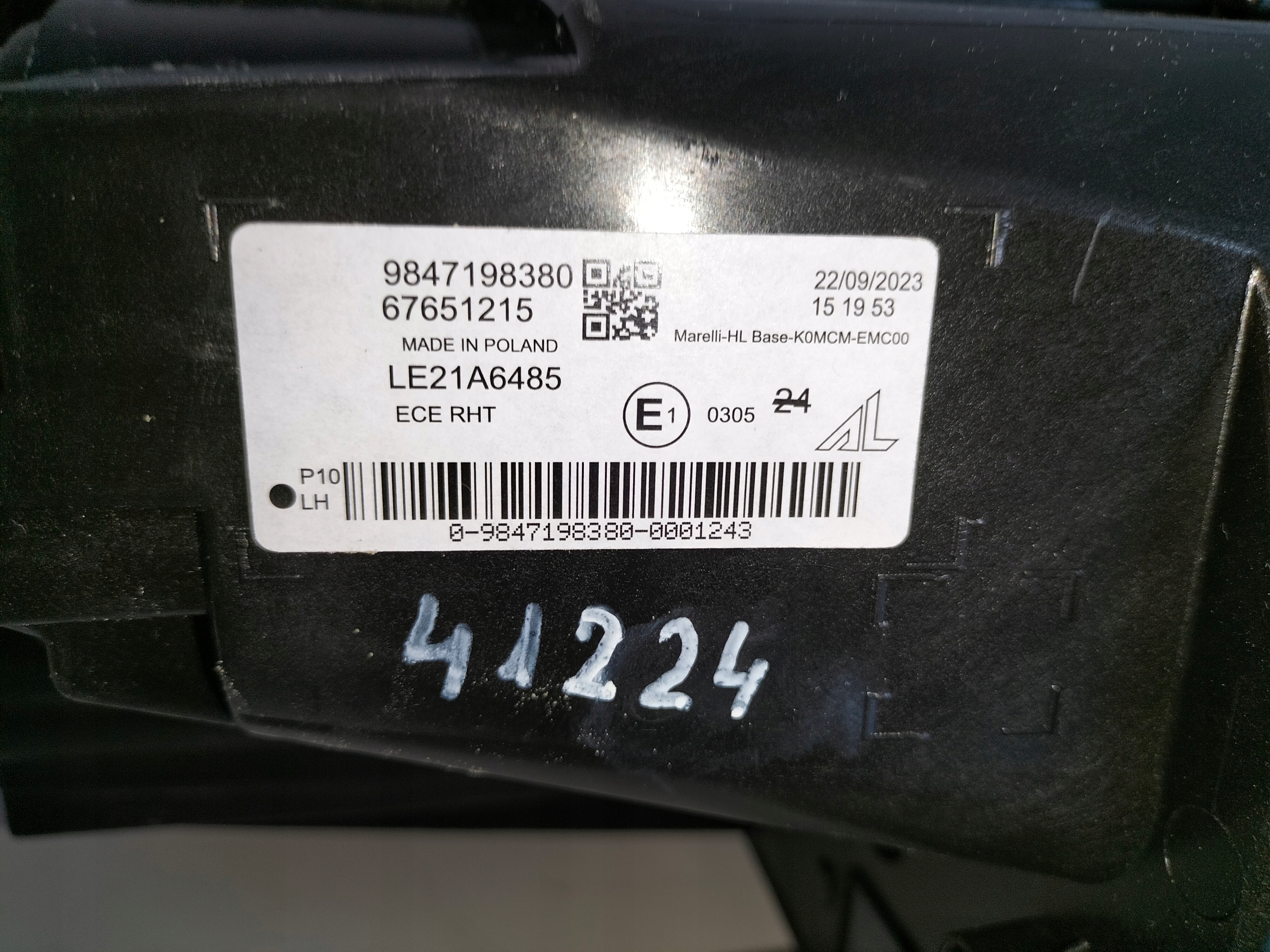 LAVE PREDNE SVETLO EXPERT IV 24- JUMPY IV 24- PROACE II LIFT 24-