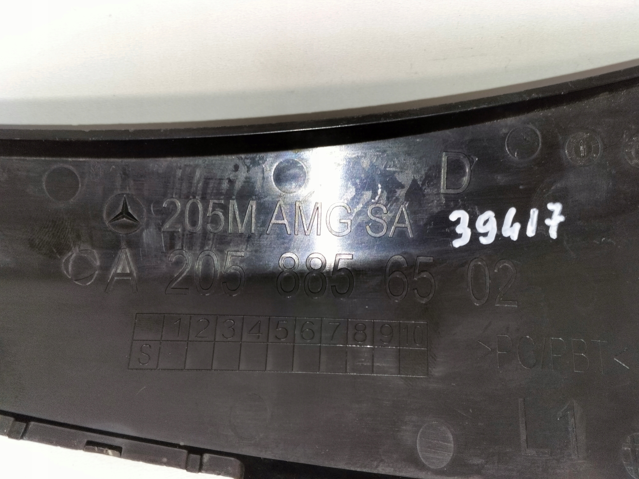 LISTA PREDNEHO NARAZNIKA LAVA MERCEDES C KLASA W205 LIFT 18- AMG