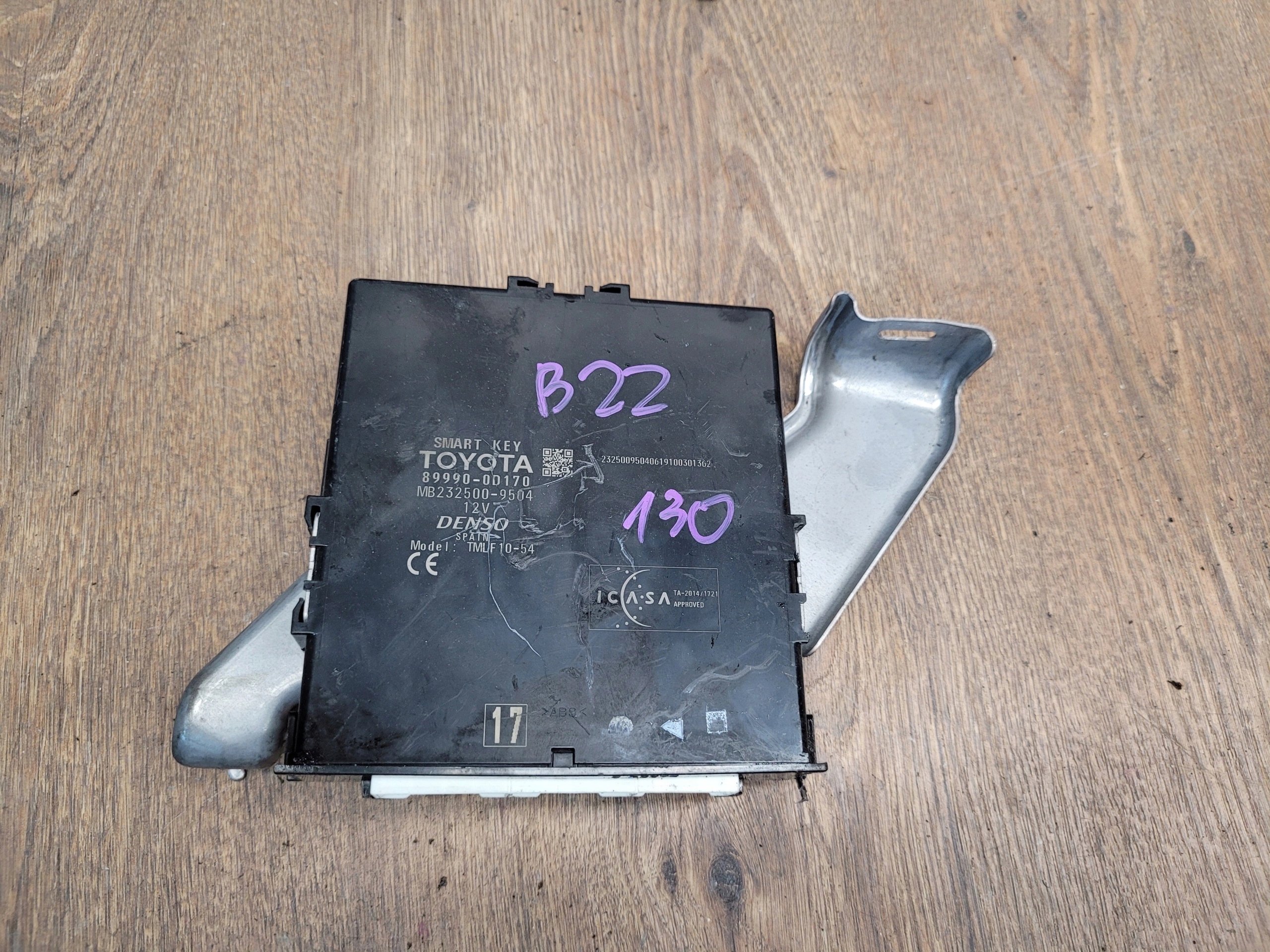 TOYOTA YARIS III MODUL SMART KEY 89990-0D170