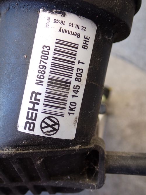 VW AUDI SEAT SKODA INTERCOOLER 1K0145803T