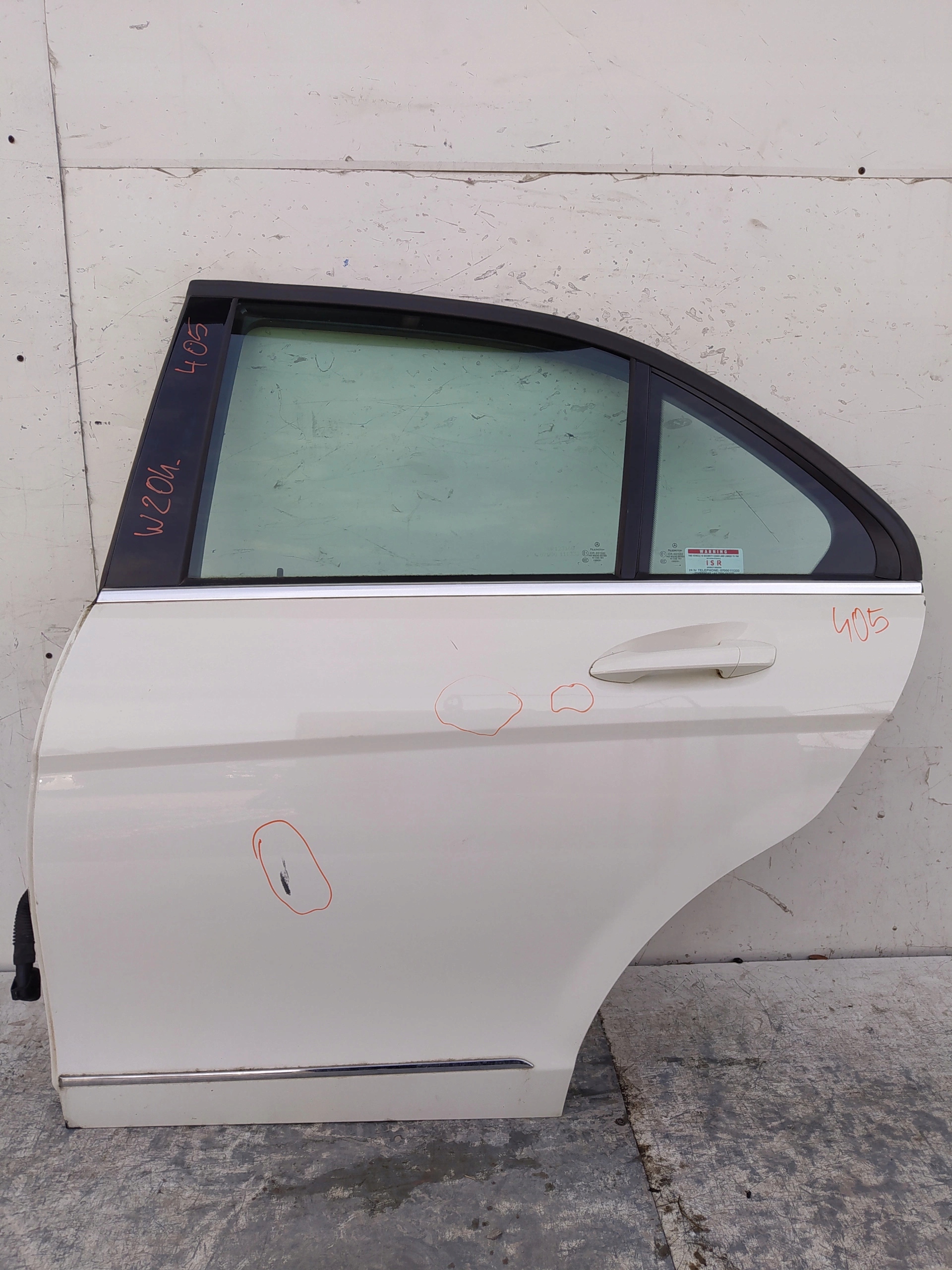 MERCEDES C W204 SEDAN LAVE ZADNE DVERE