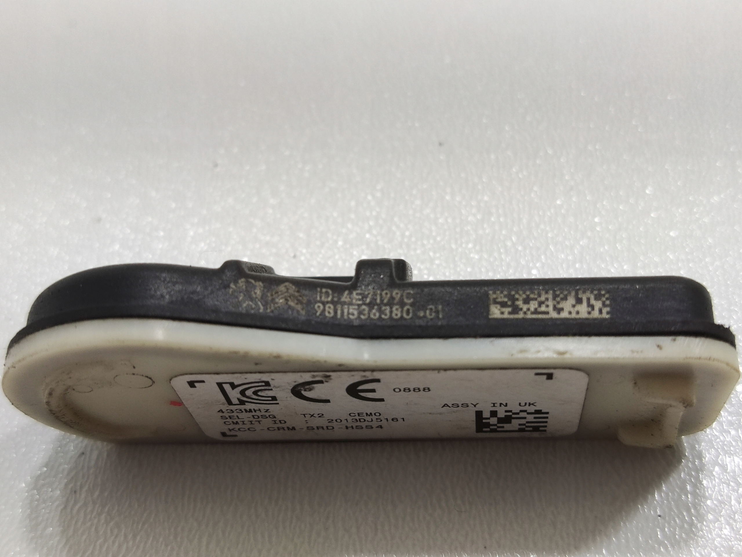 ČIDLO TLAKU PNEUMATIK TPMS PEUGEOT CITROEN 433 MHz 9811536380