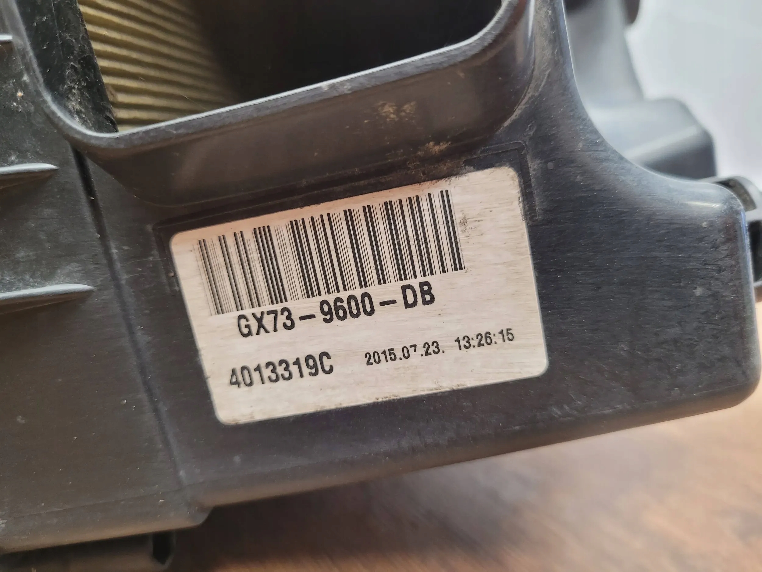 Jaguar XF X260 XE X760 GX73-9600-DB OBAL VZDUCHOVÉHO FILTERA