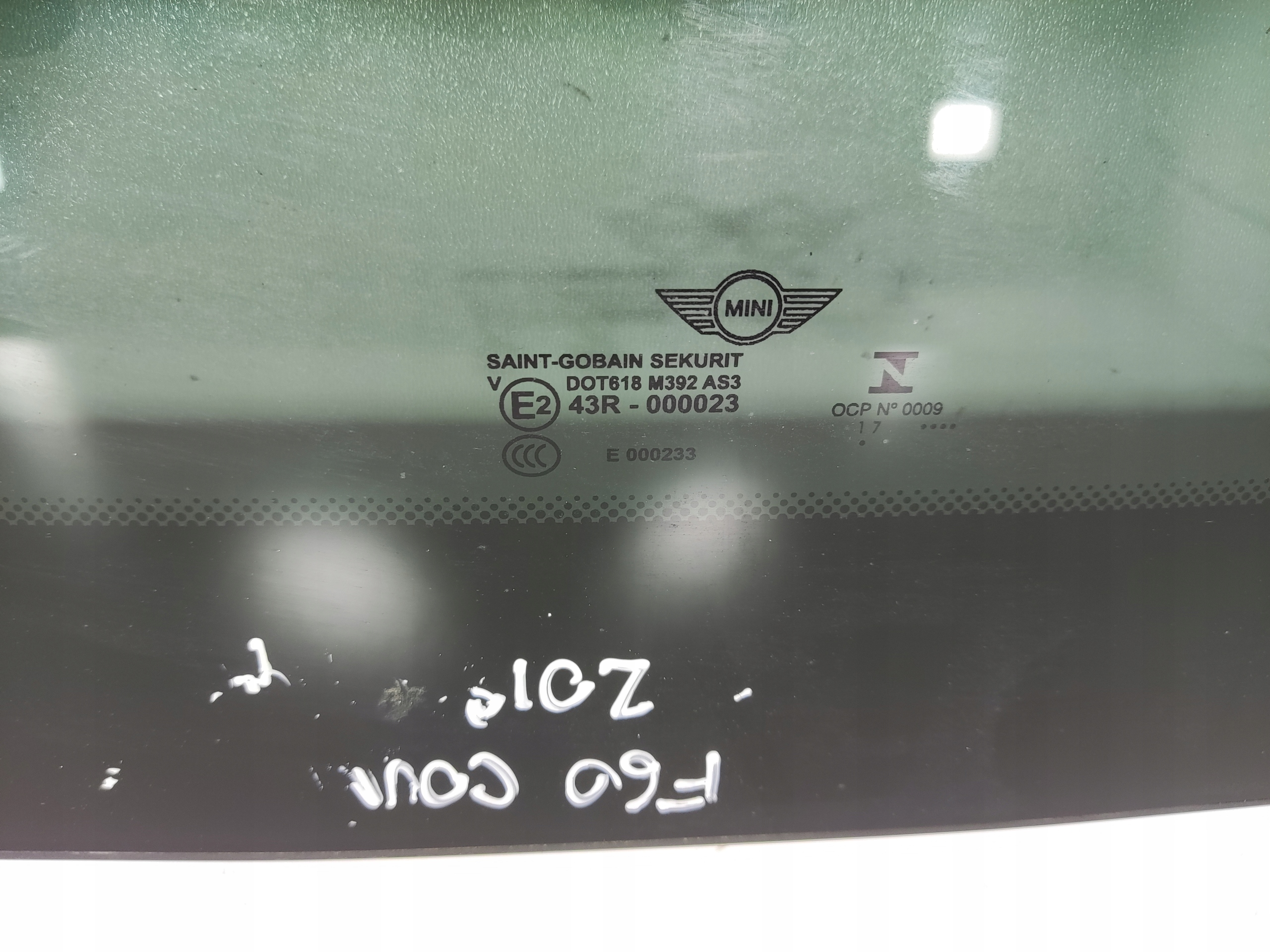 SKLENENA STRECHA PANORAM ČASŤ ZADNA MINI COUNTRYMAN F60 2016-2020