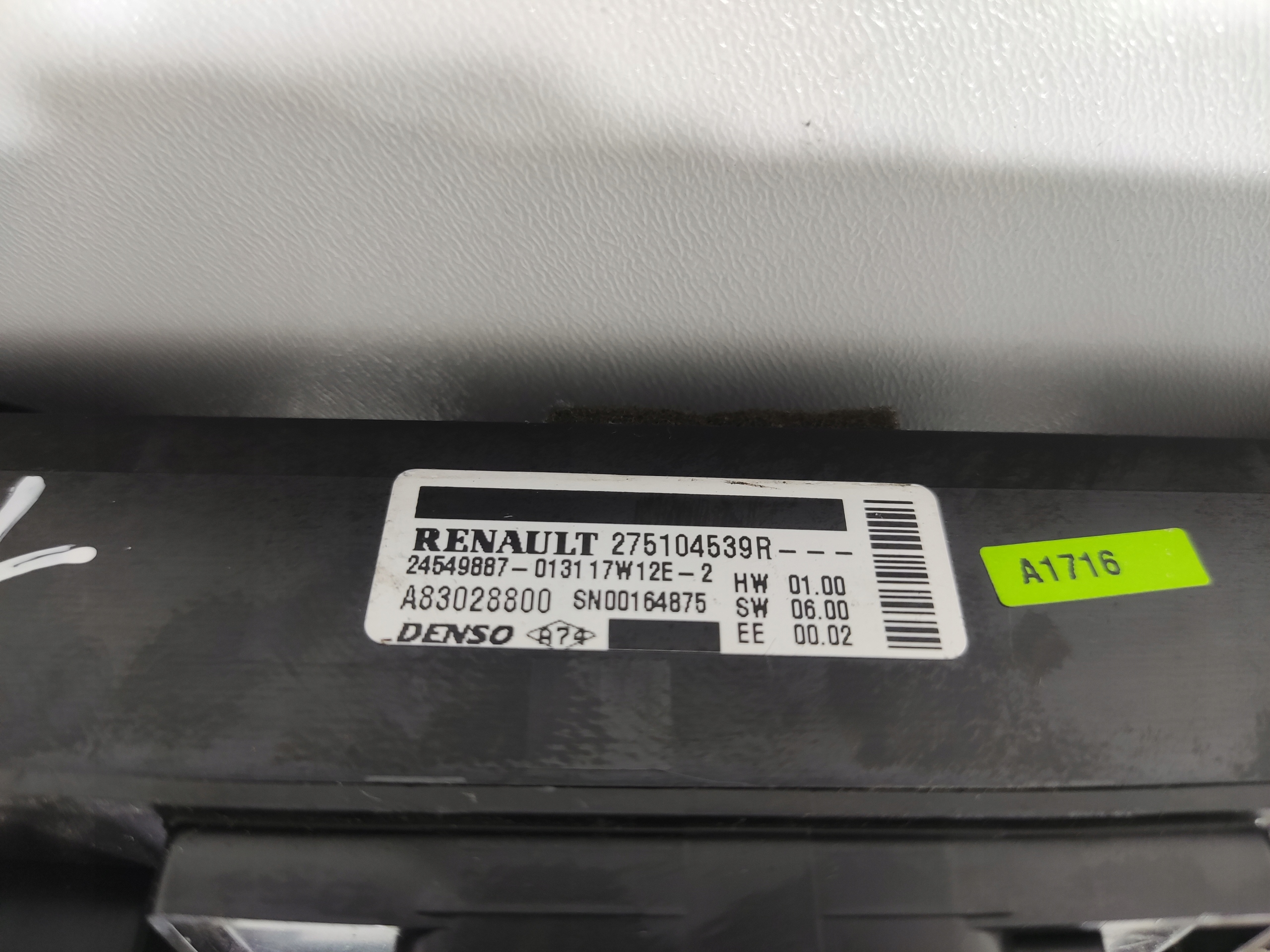 OVLADANIE KURENIA RENAULT KANGOO III 275104539R 2014-2020 LIFT