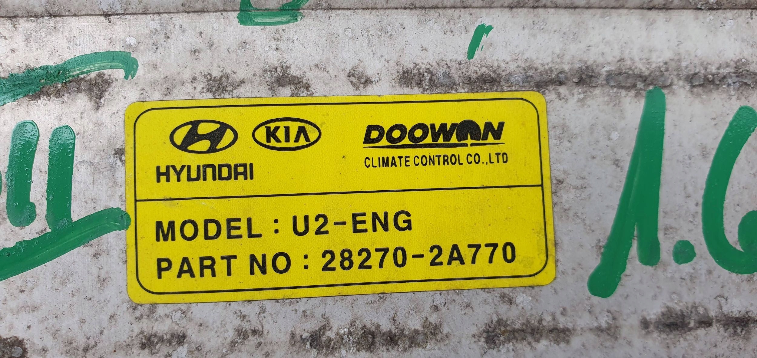 KIA Ceed II crdi 282702A770 CHLADIC VZDUCHU INTERCOOLER