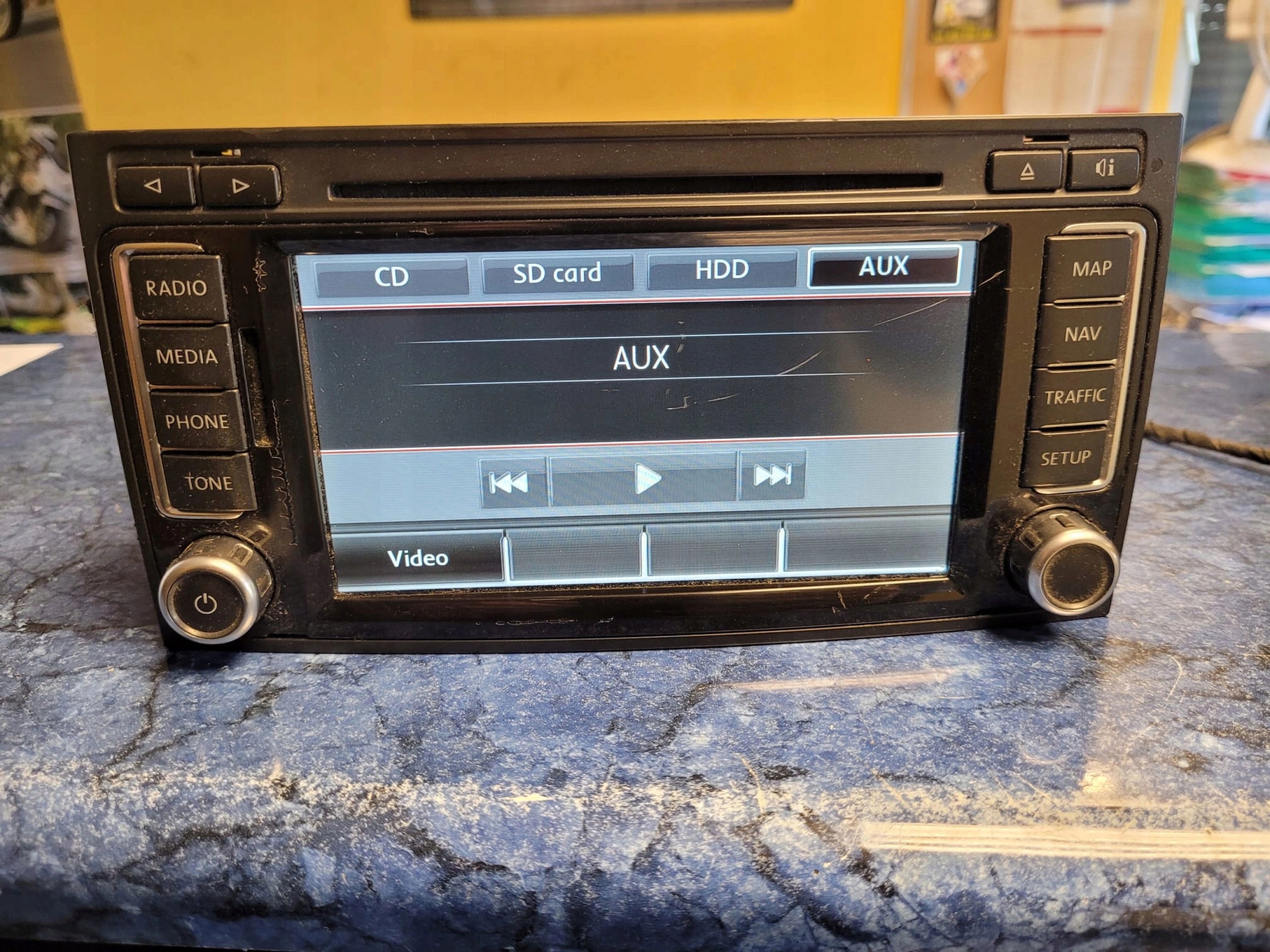 VW TOUAREG I T5 RADIO NAVIGACIA 7L6035680
