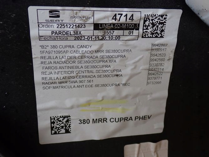 SEAT LEON IV CUPRA 19- PREDNÝ NÁRAZNÍK