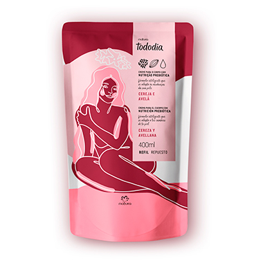 Refil Creme Desodorante Nutritivo para o Corpo Cereja e Avelã Tododia – 400ml Refil Creme Desodorante Nutritivo para o Corpo Cereja e Avelã Tododia – 400ml